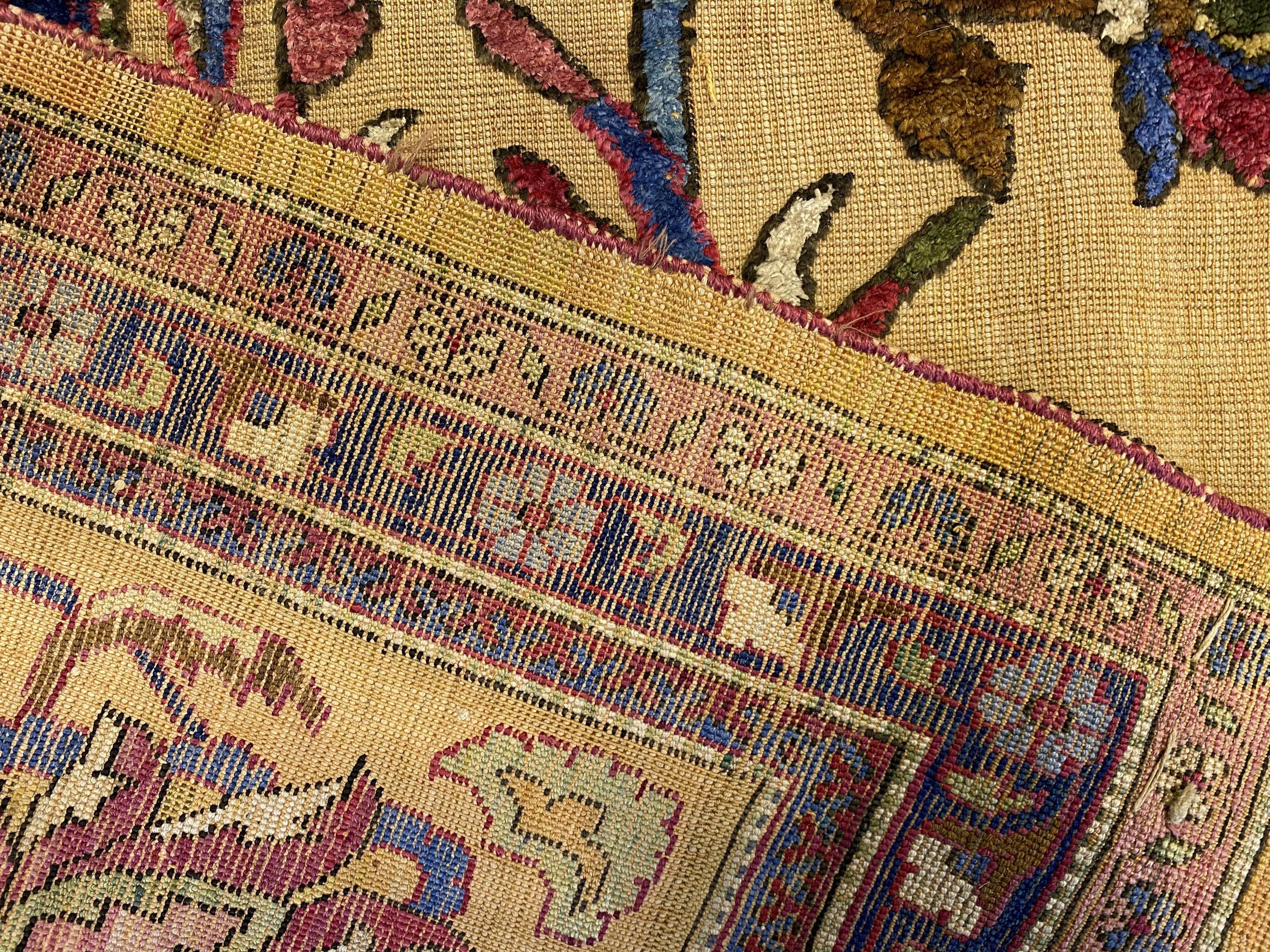 Antique Souf Kashan rug