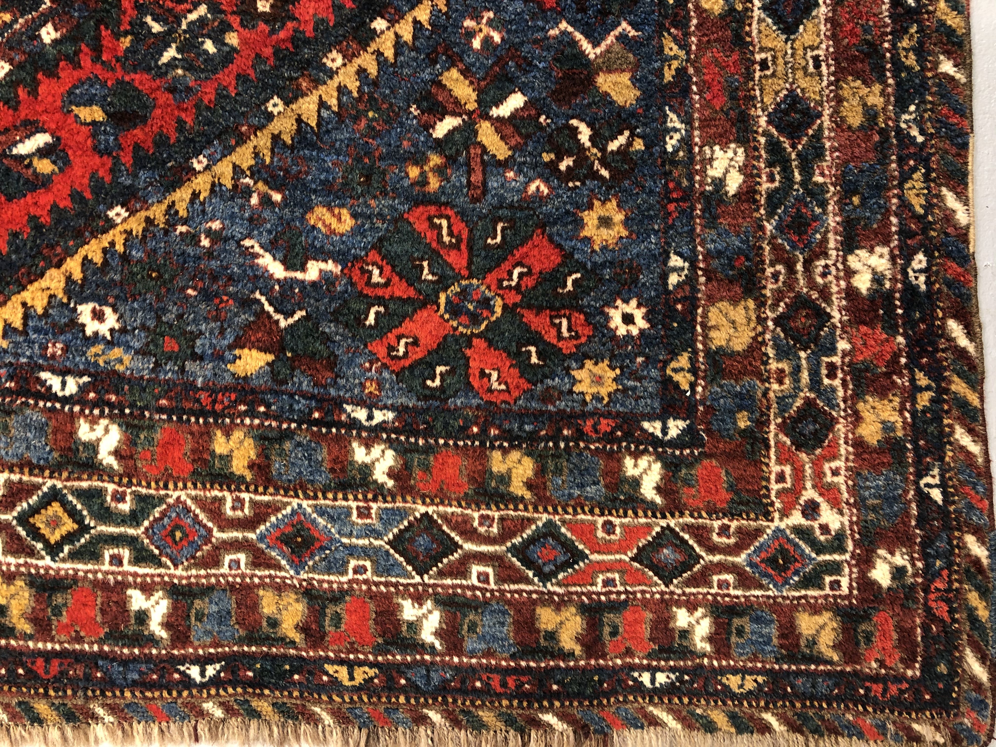 Antique Khamseh rug
