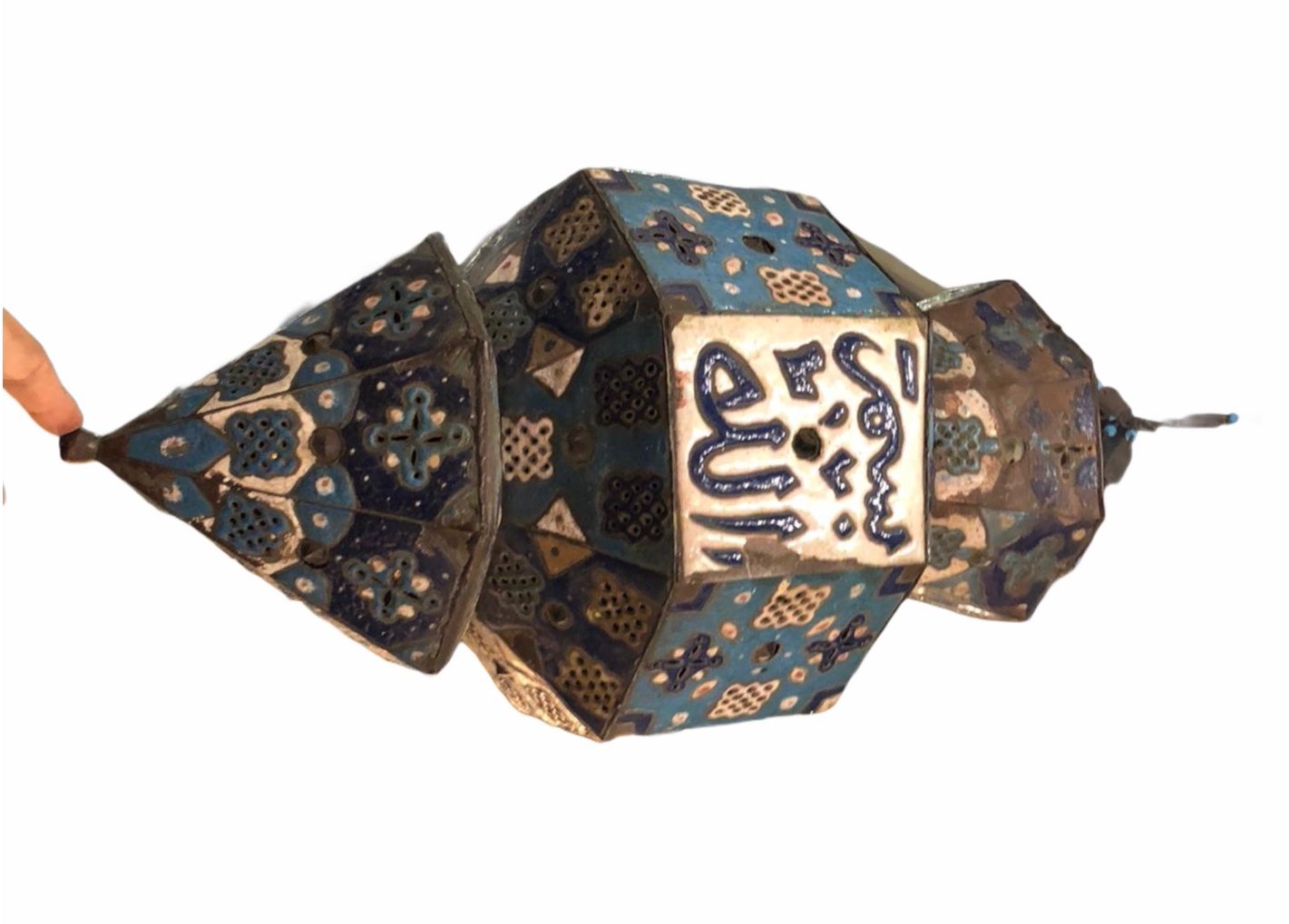 Damascene Enamel/Copper Lamp