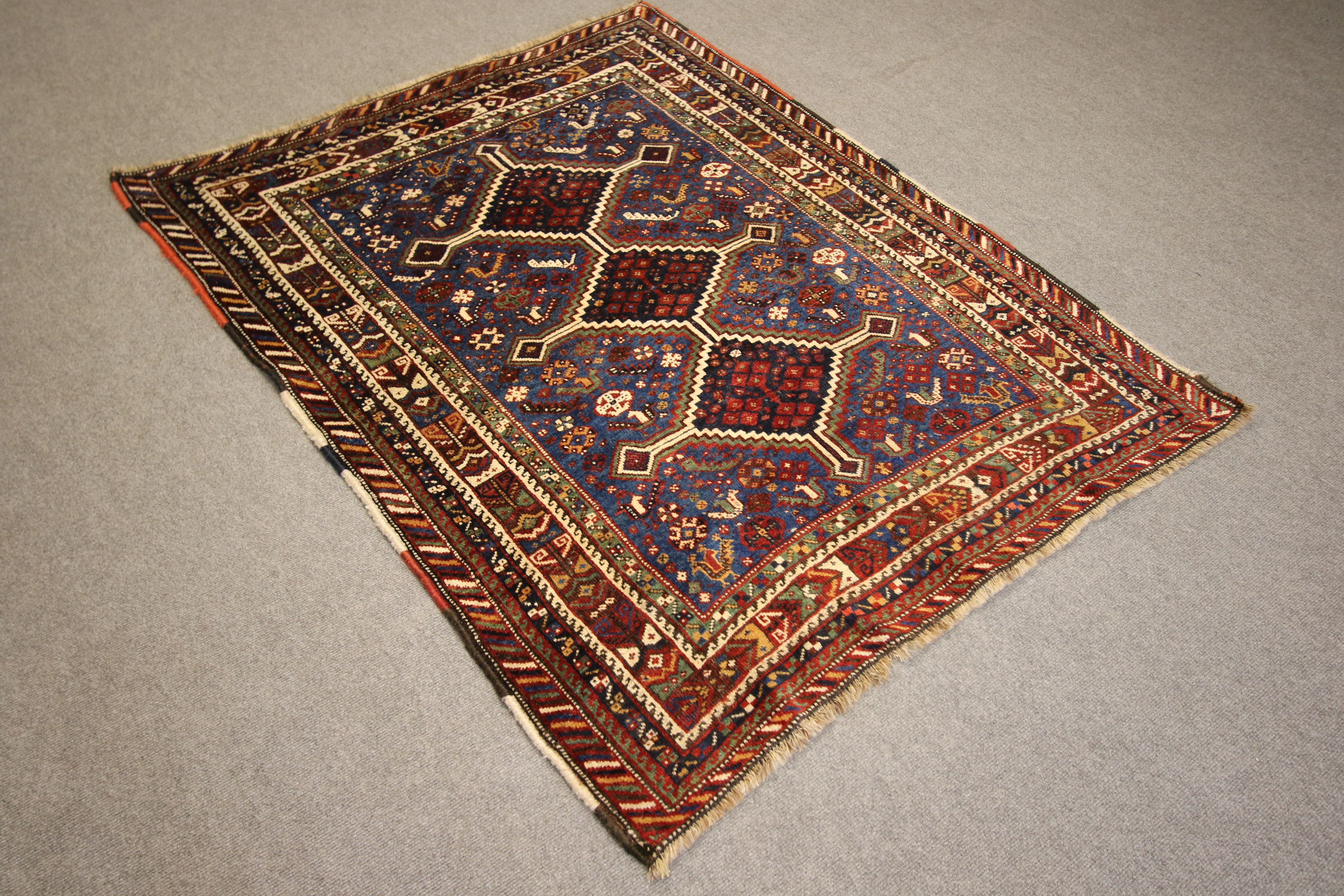 Antique Khamseh rug