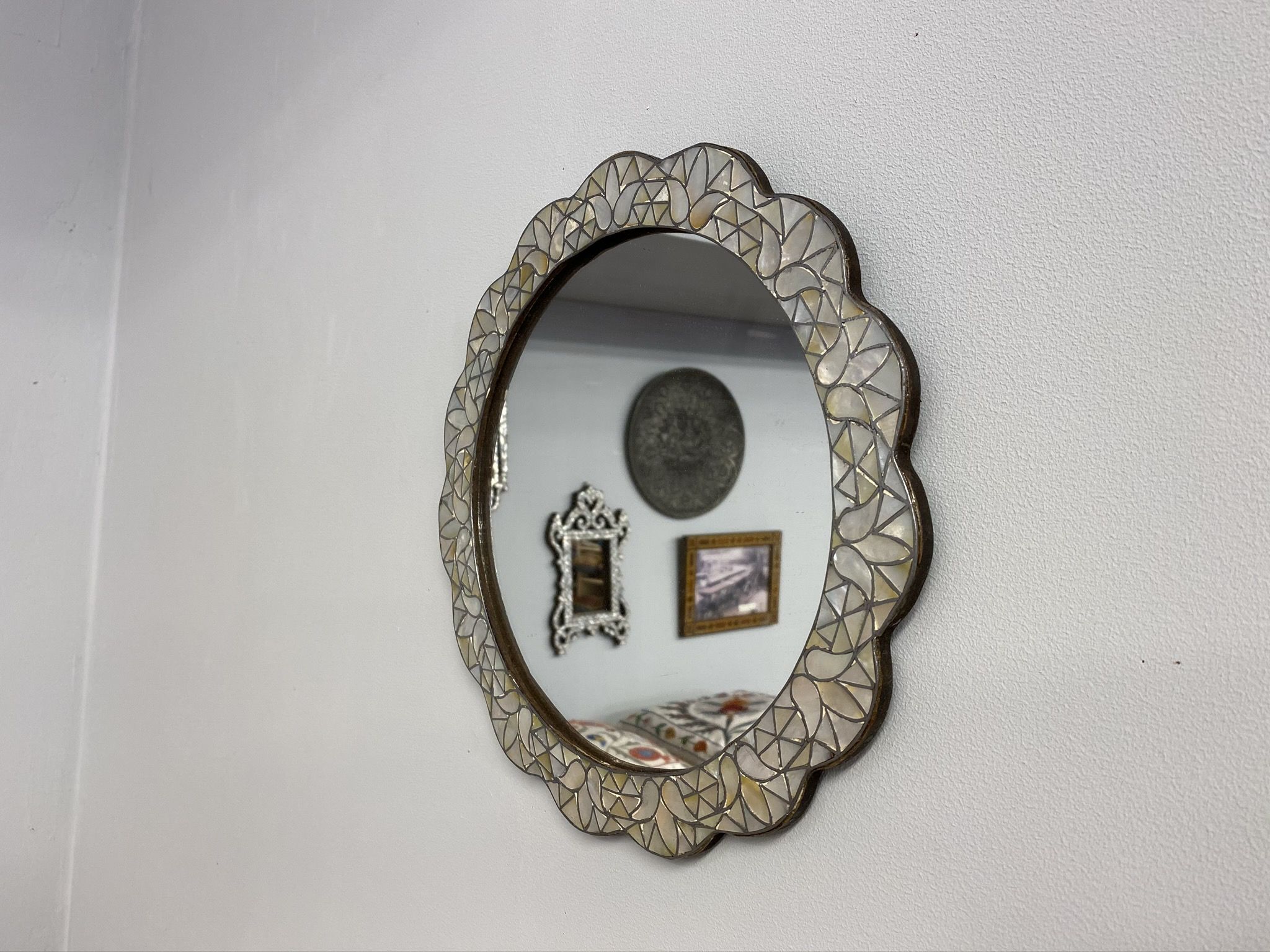 Mother of pearl mirror