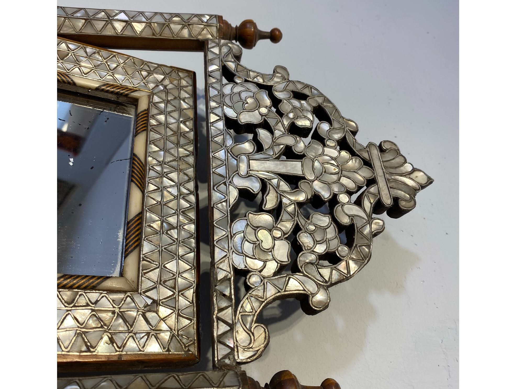 Antique Syrian Vanity Mirror
