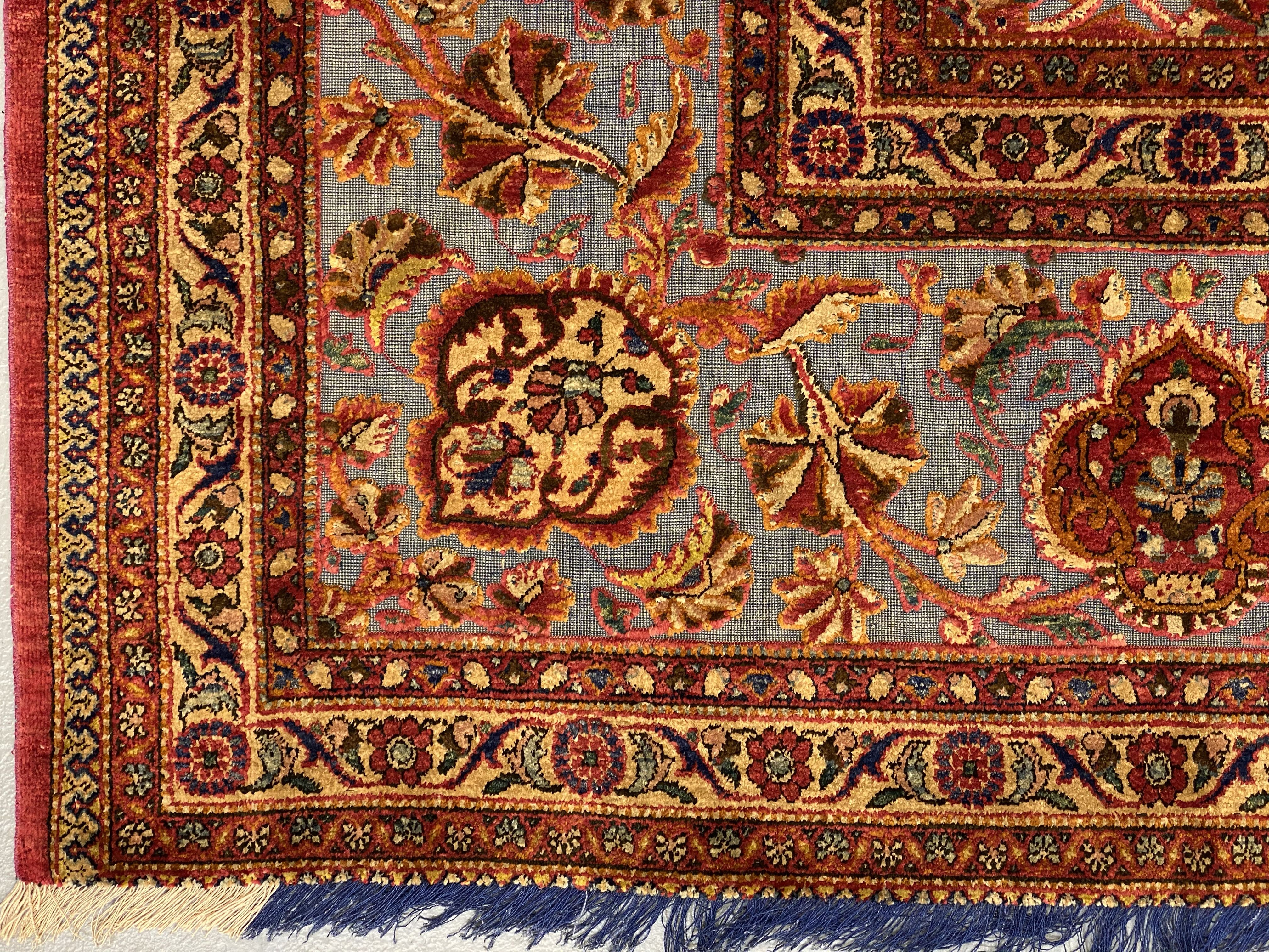 Antique Souf Kashan rug