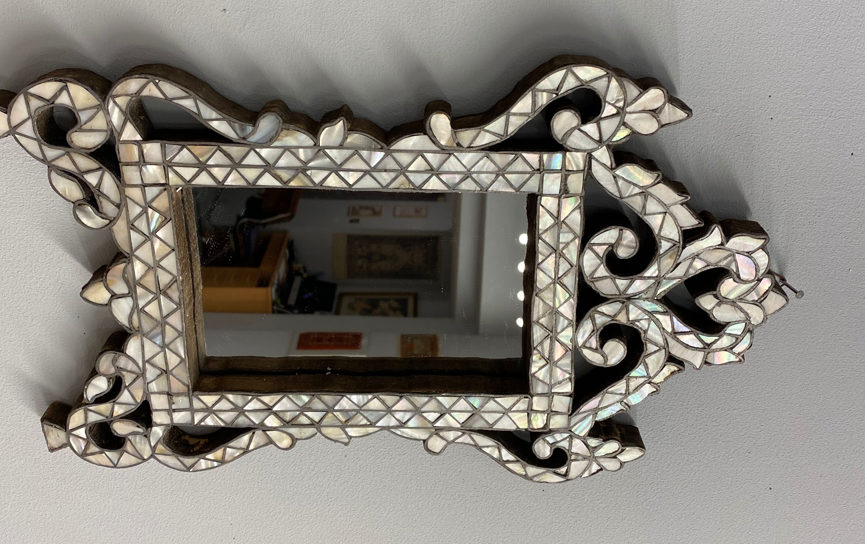 Syrian mother of pearl mirror