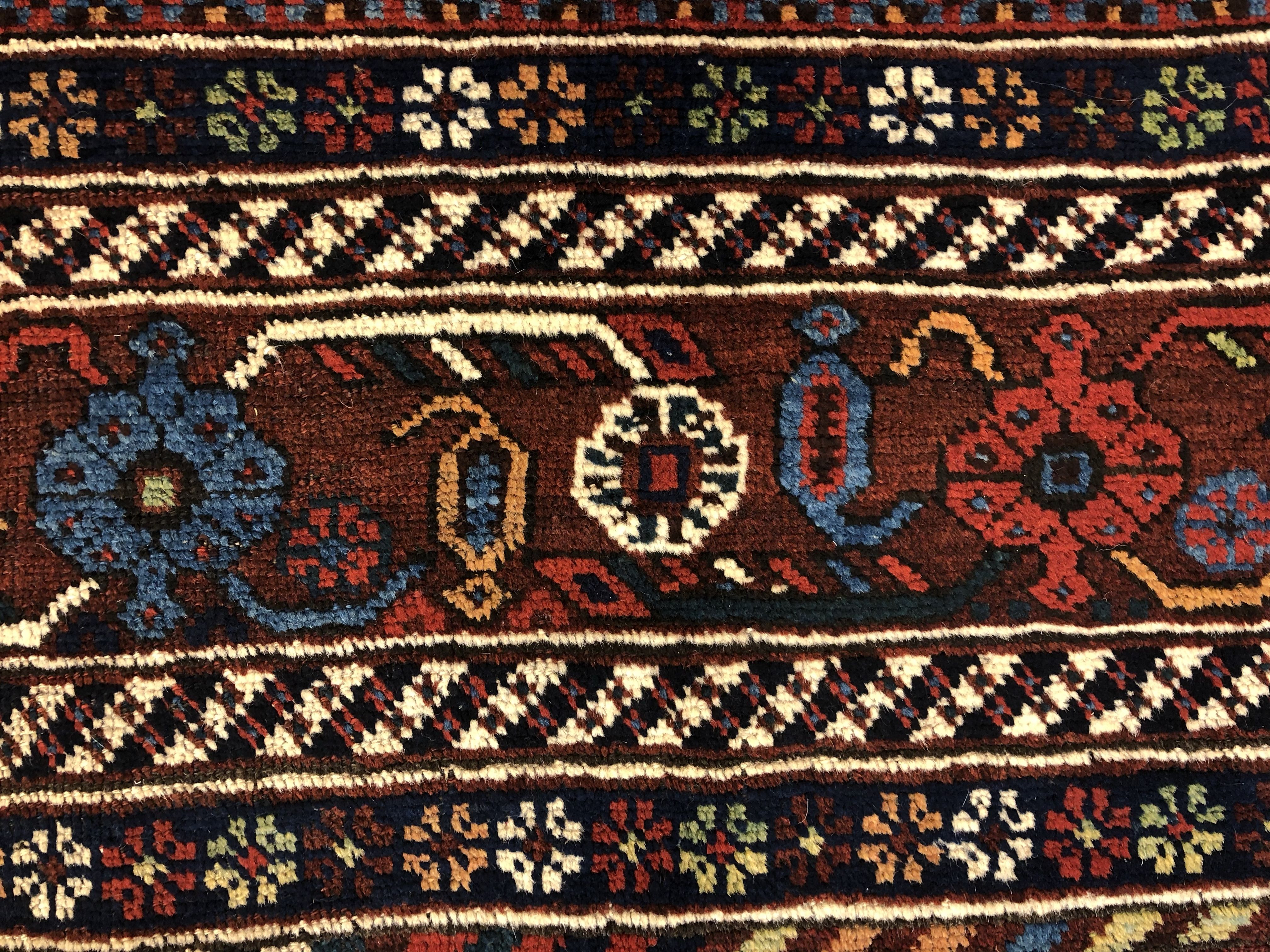 Antique Khamseh rug