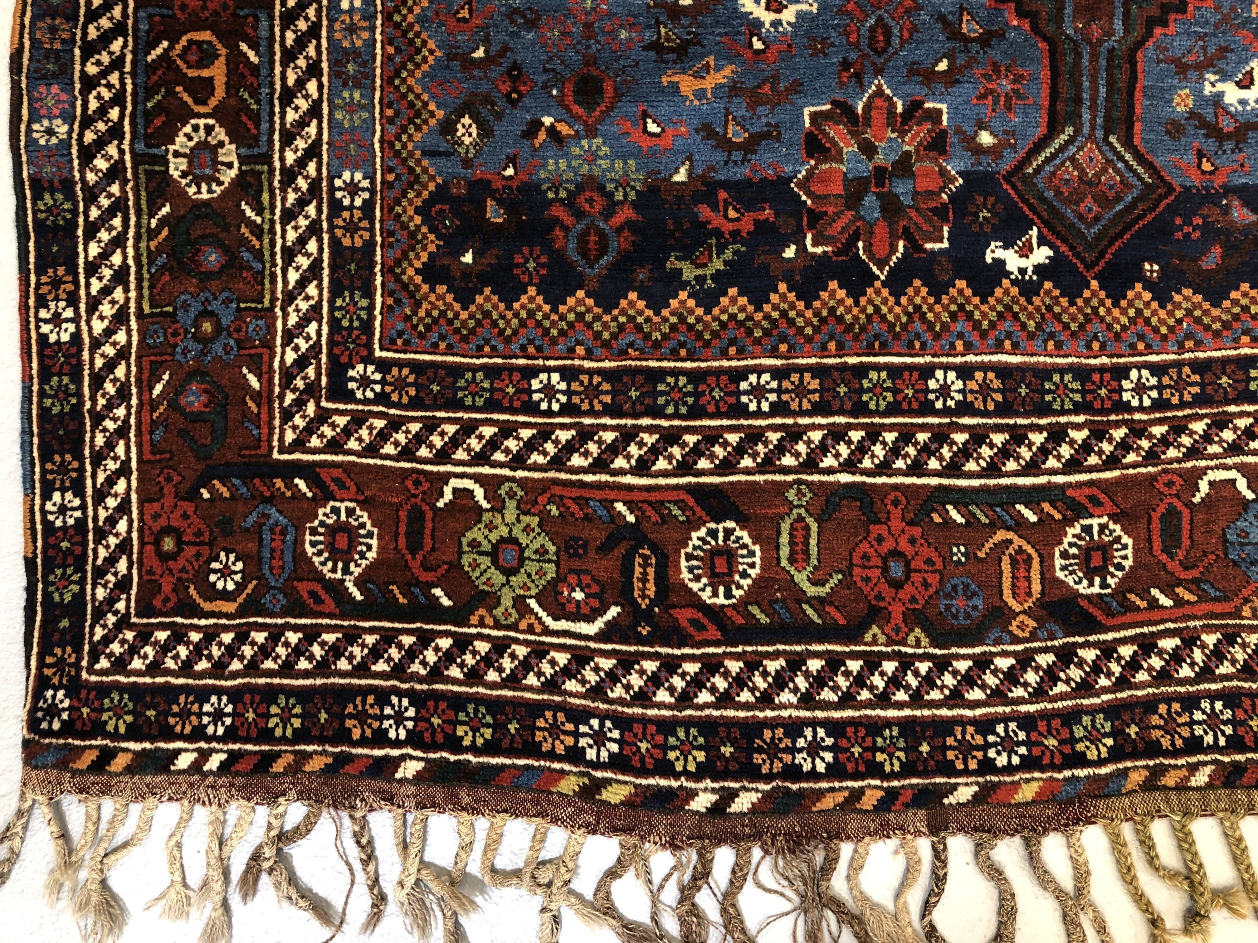 Antique Khamseh rug