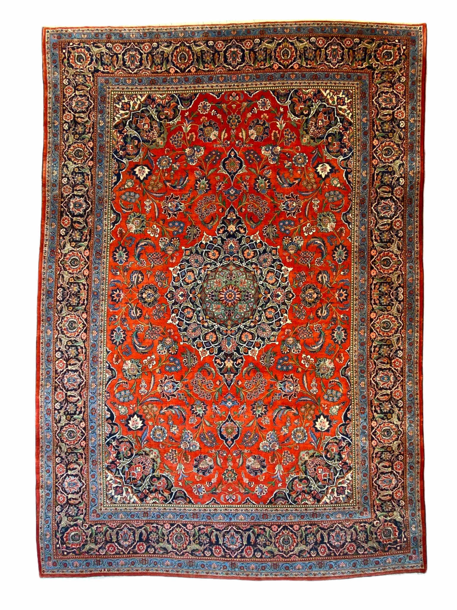 Antique Kashan carpet