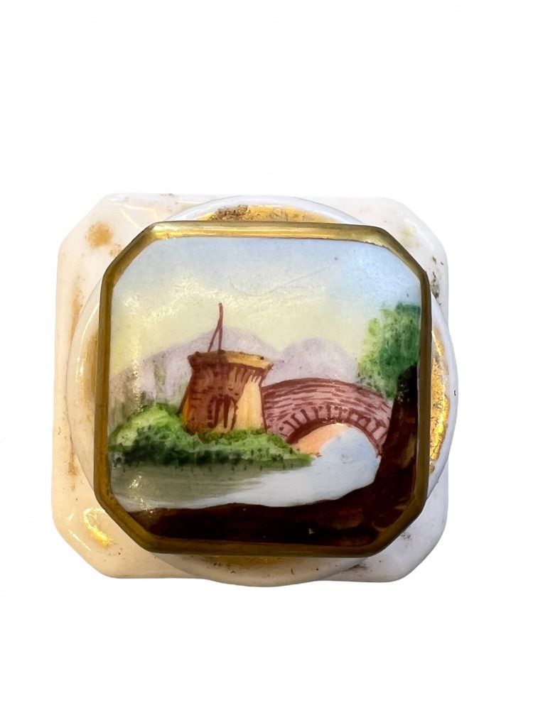 Antique French Paris Porcelain perfume bottles