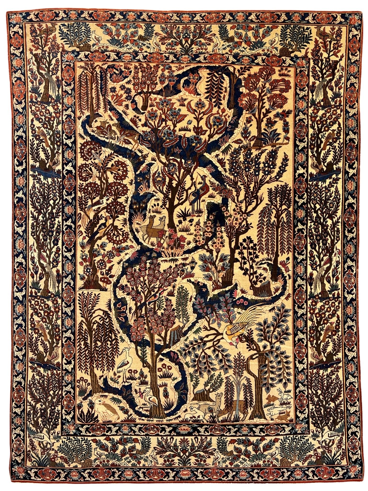 Antique Isfahan Rug