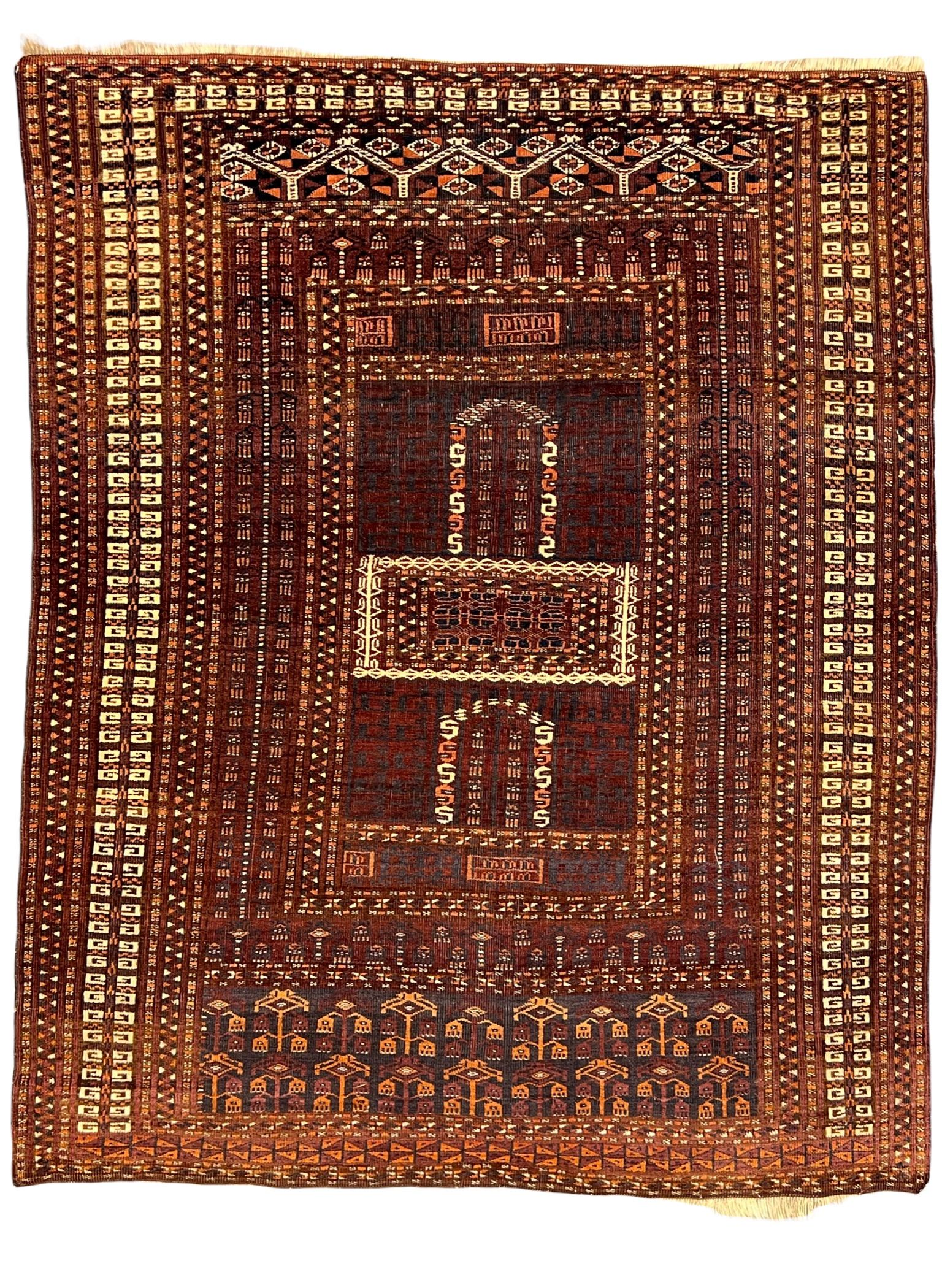 Antique Saryk Ensi rug