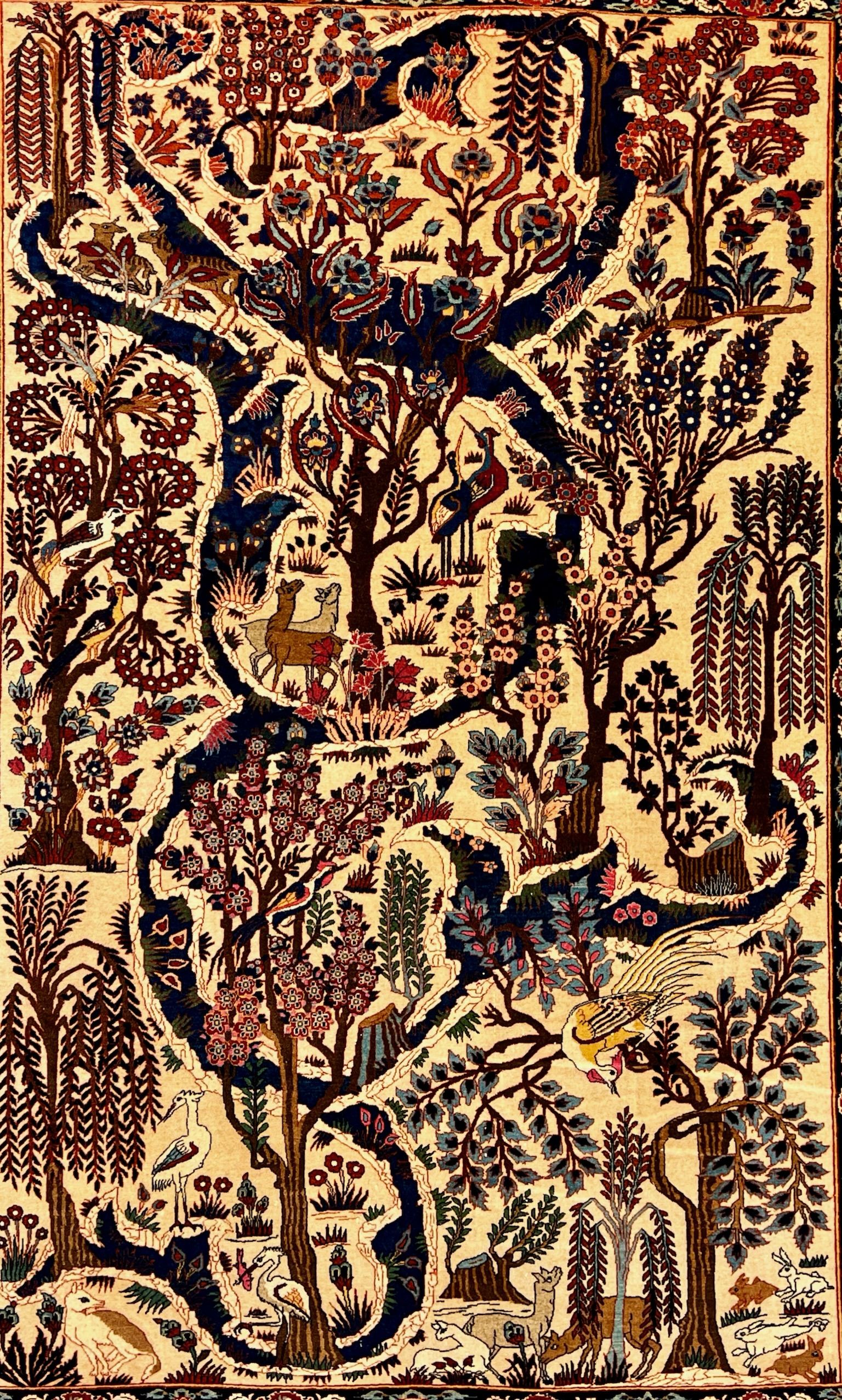 Antique Isfahan Rug