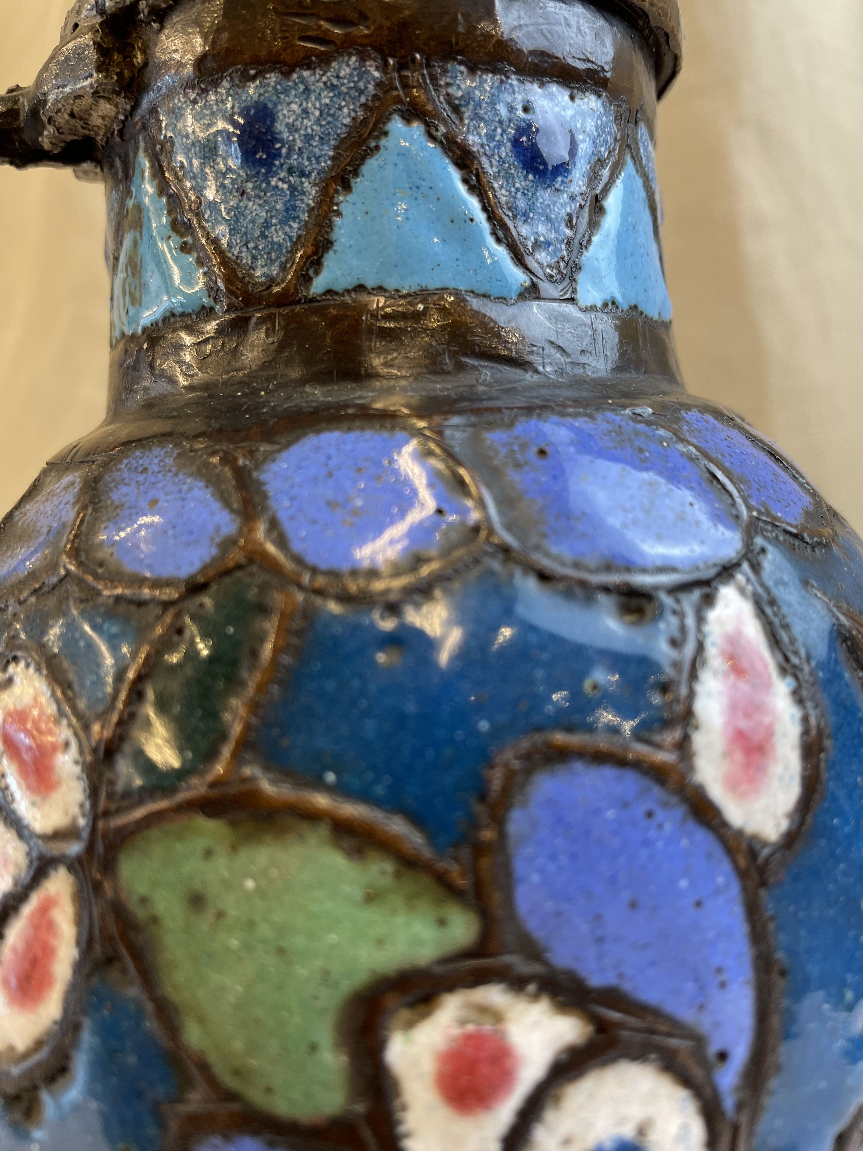 Antique Damascene Milk Jug