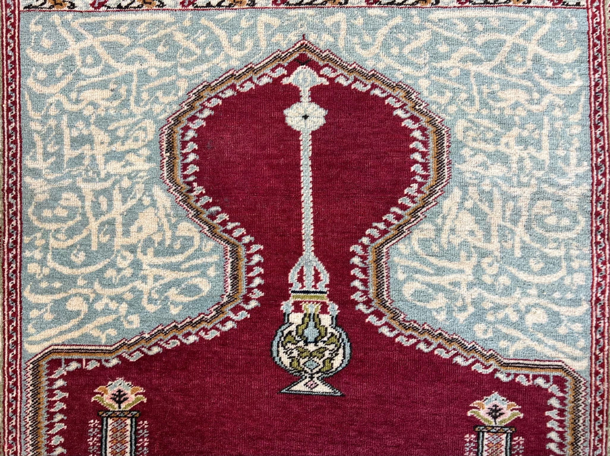 Antique Turkish Pendrma Rug