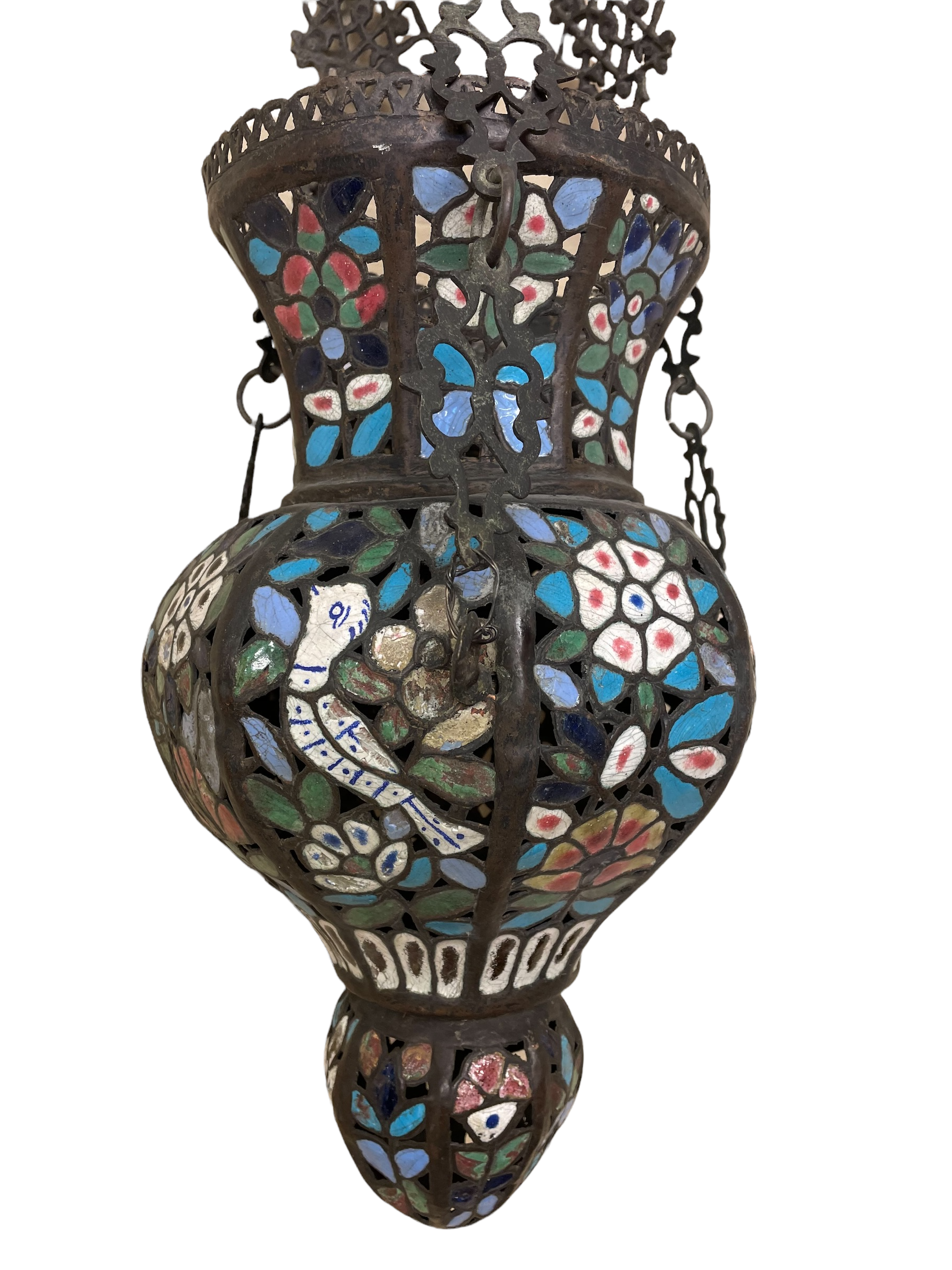 Enamel Damascene Lamp 