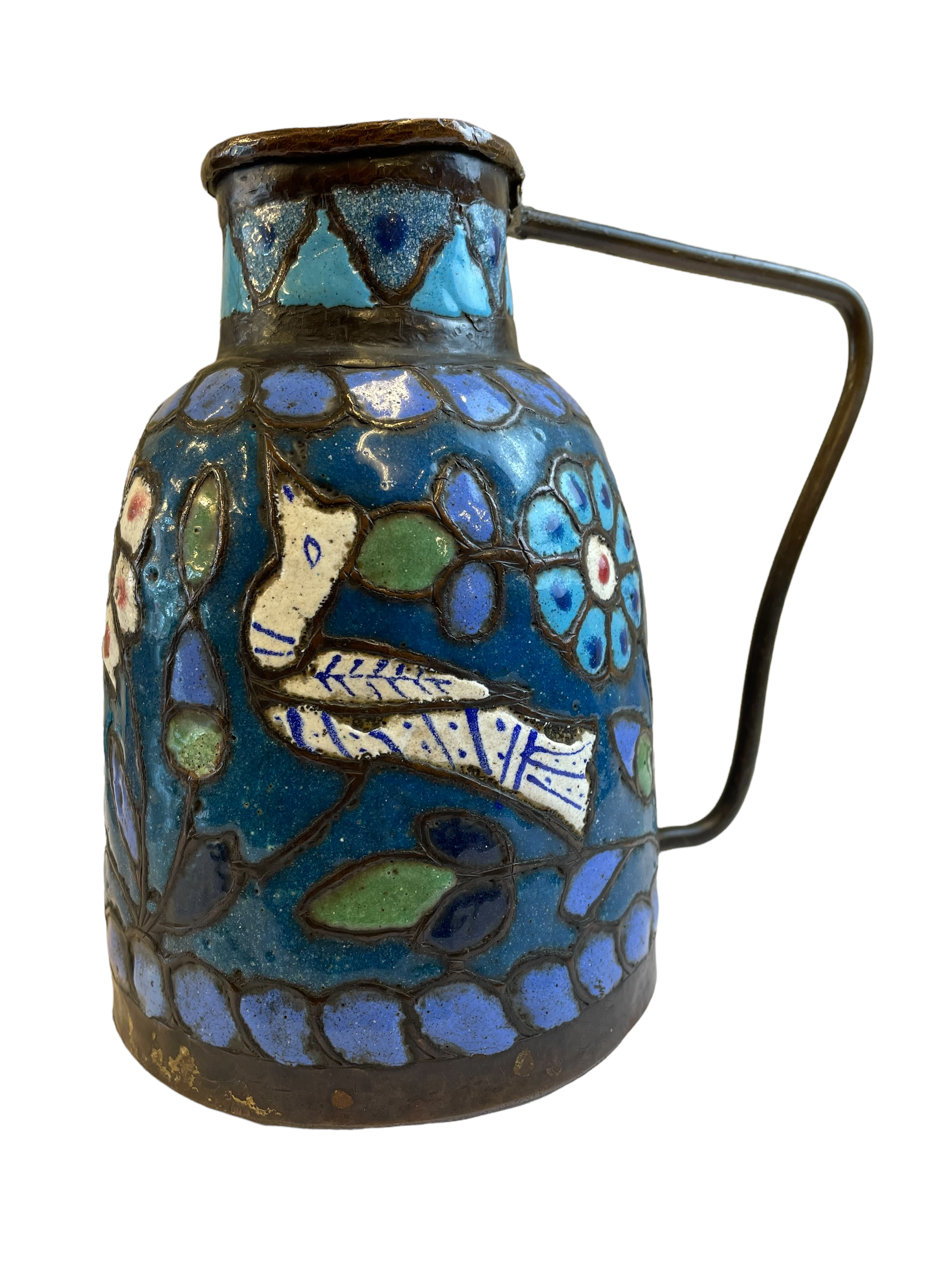 Antique Damascene Milk Jug