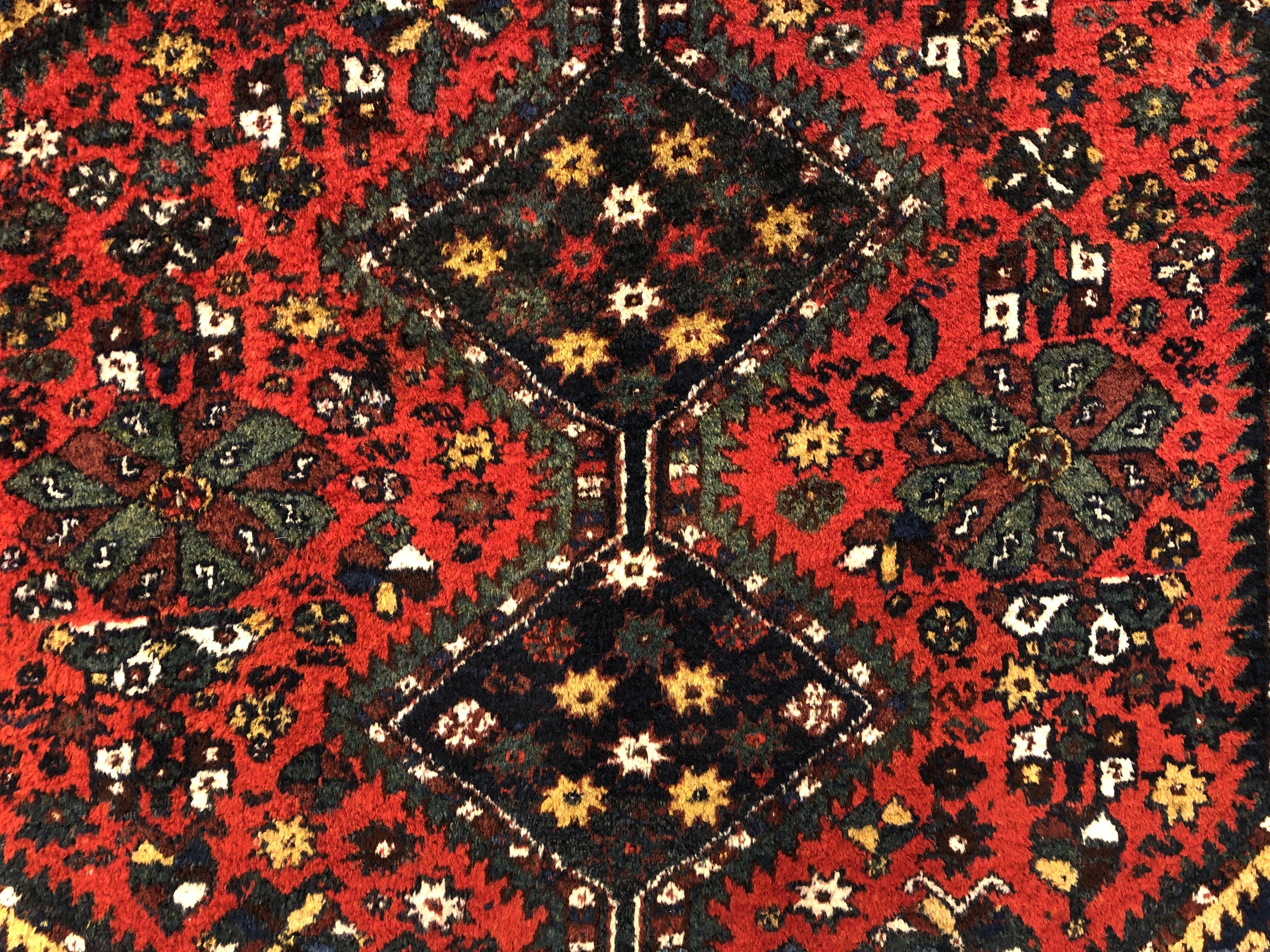 Antique Khamseh rug