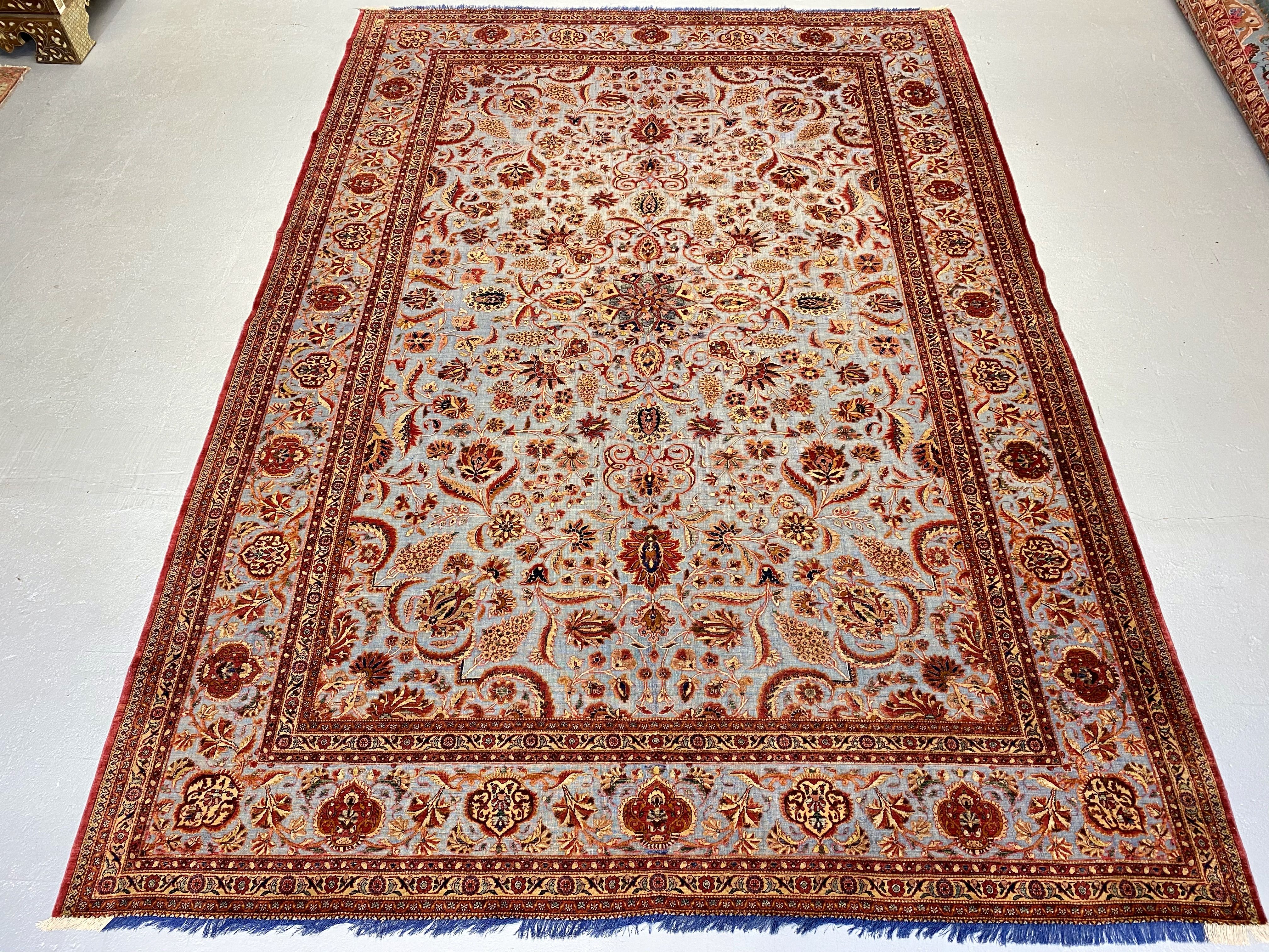 Antique Souf Kashan rug