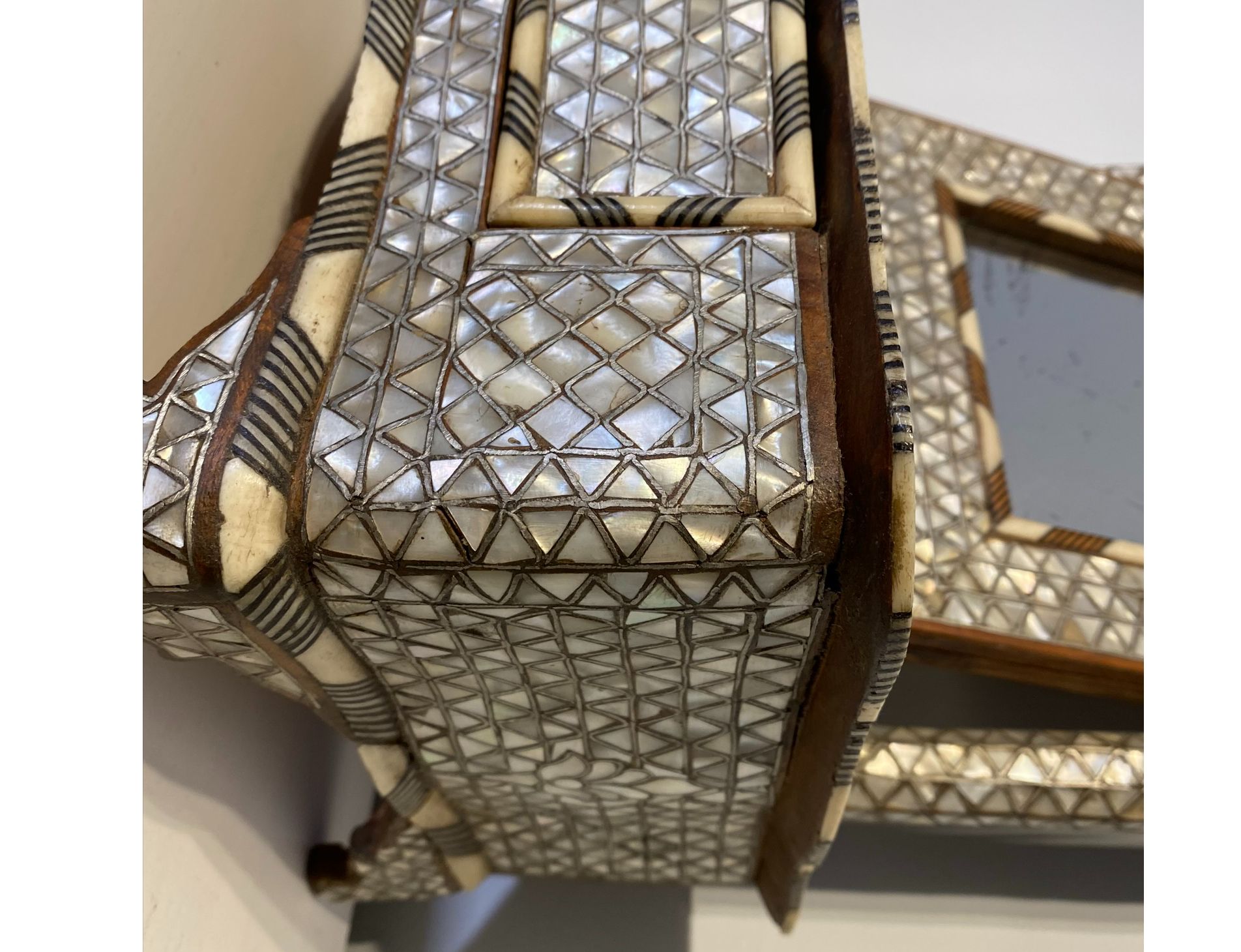 Antique Syrian Vanity Mirror