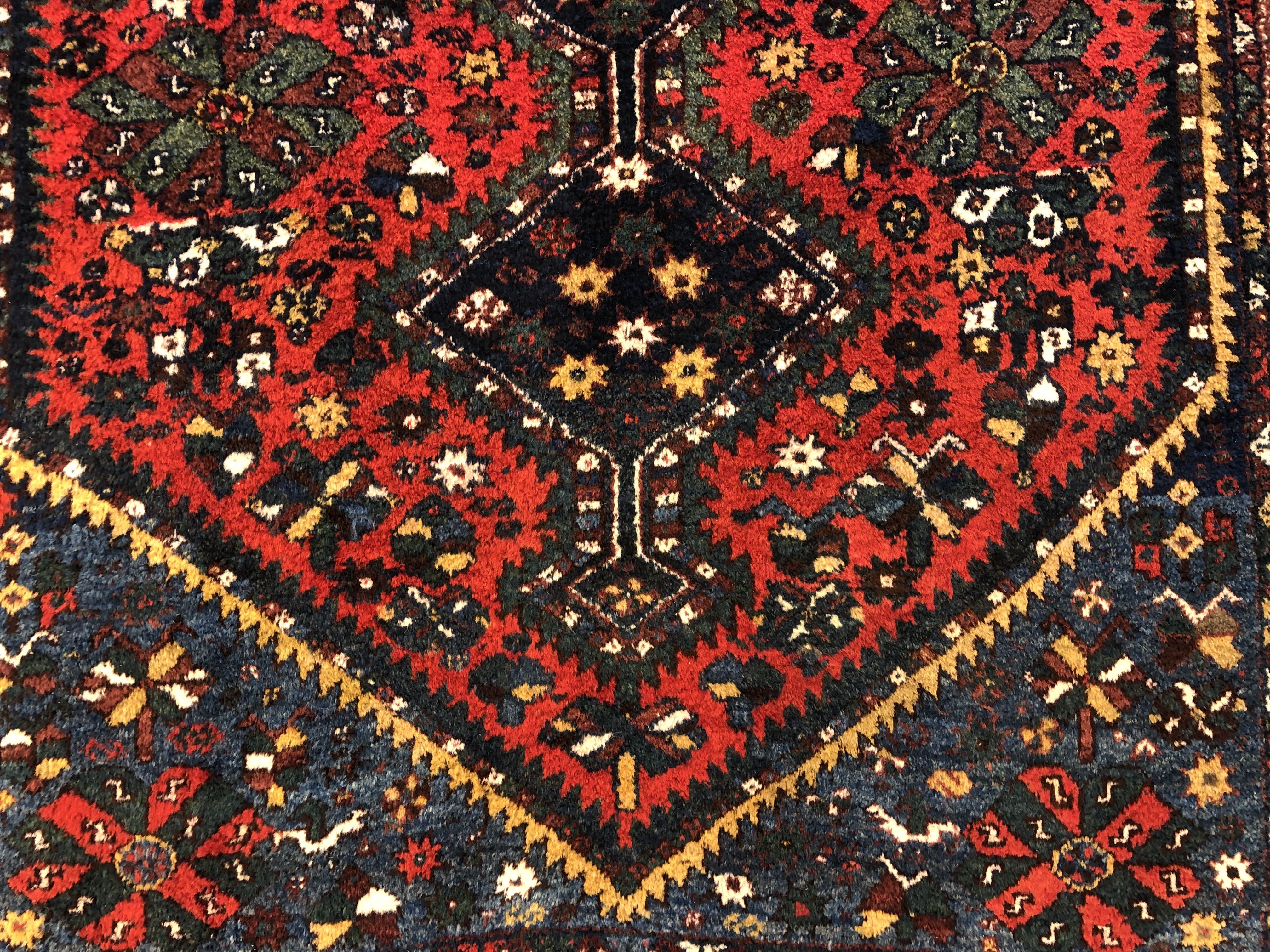 Antique Khamseh rug