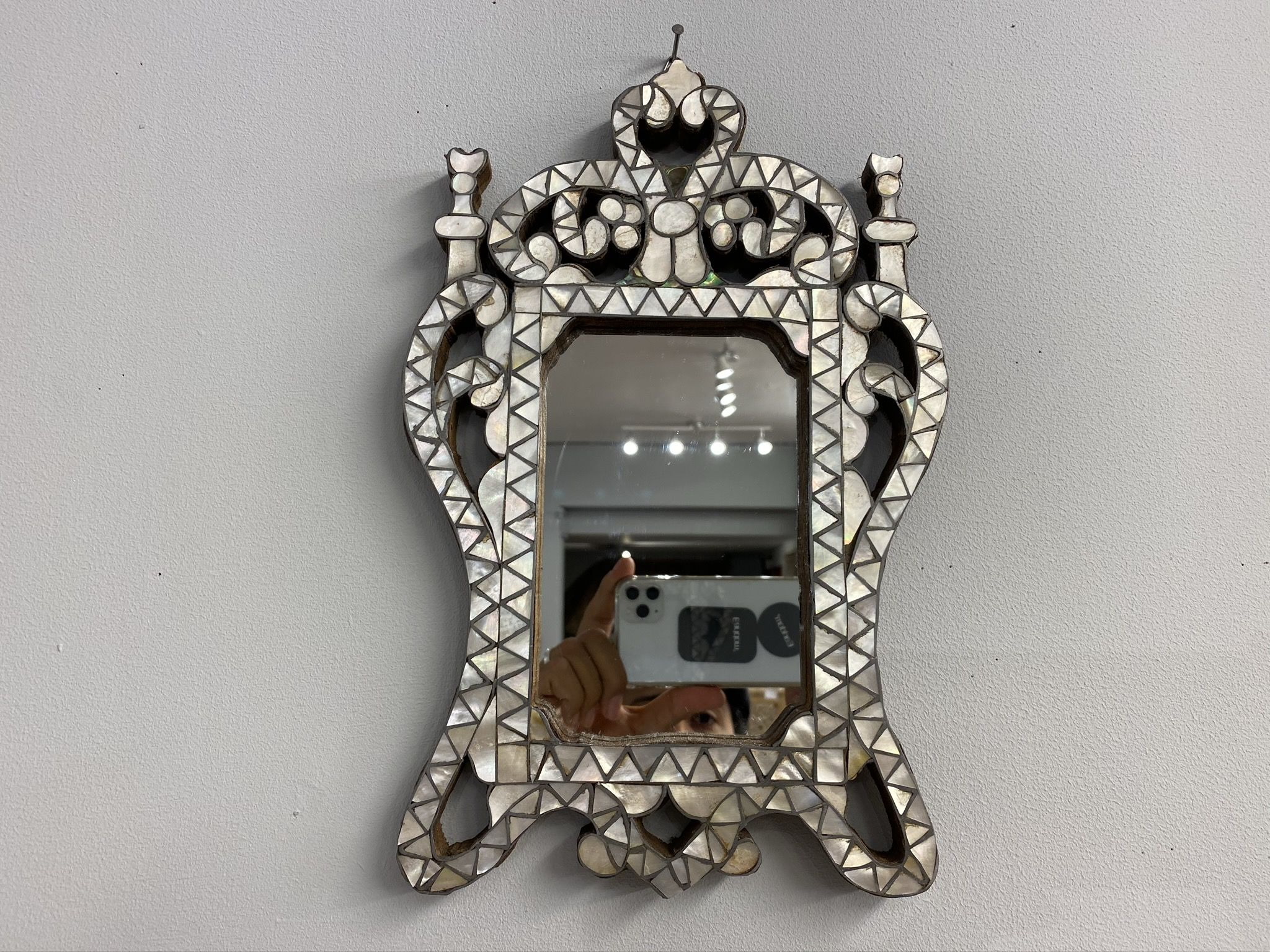 Syrian mother of pearl mirror