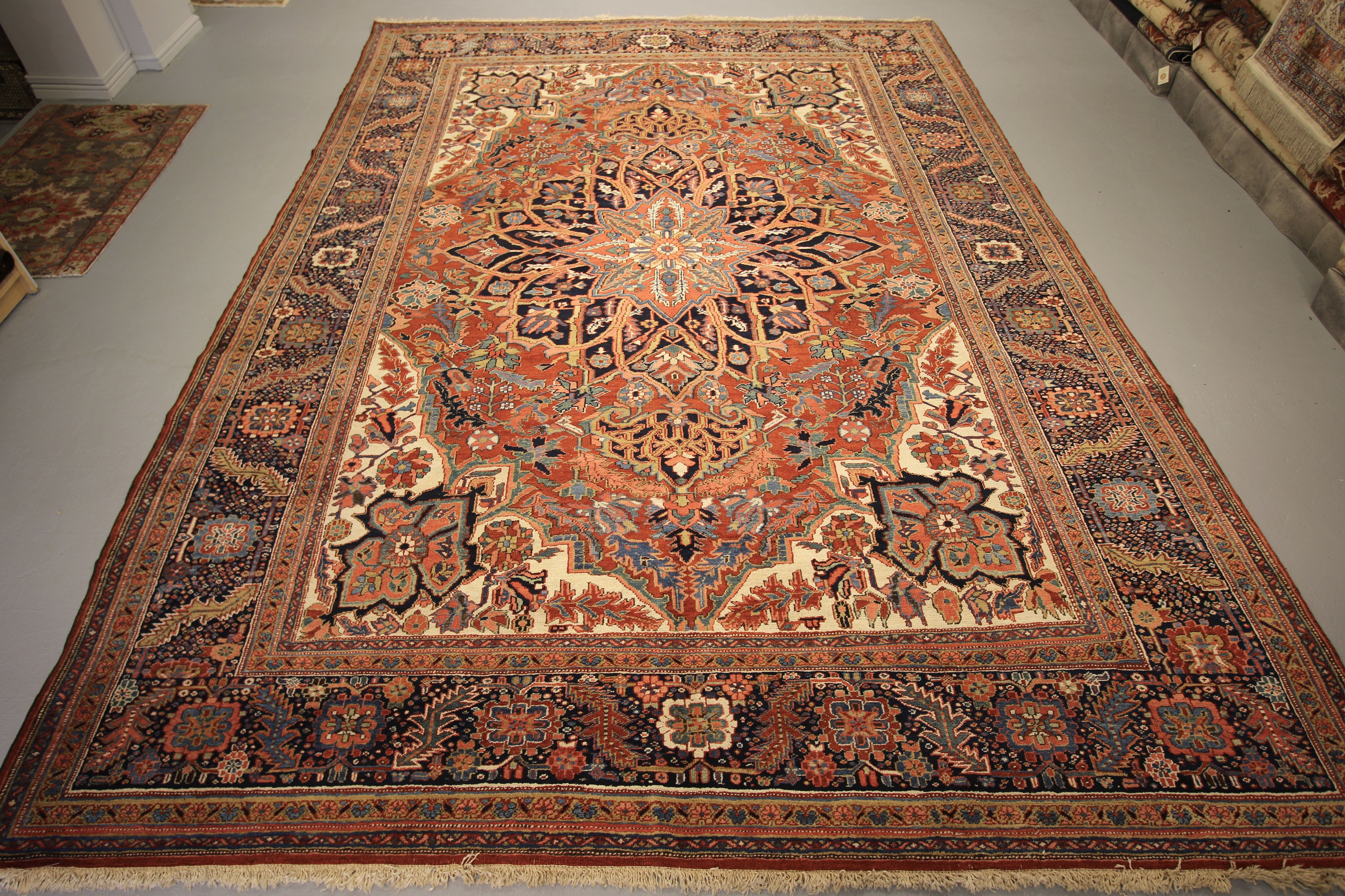 Antique Heriz carpet