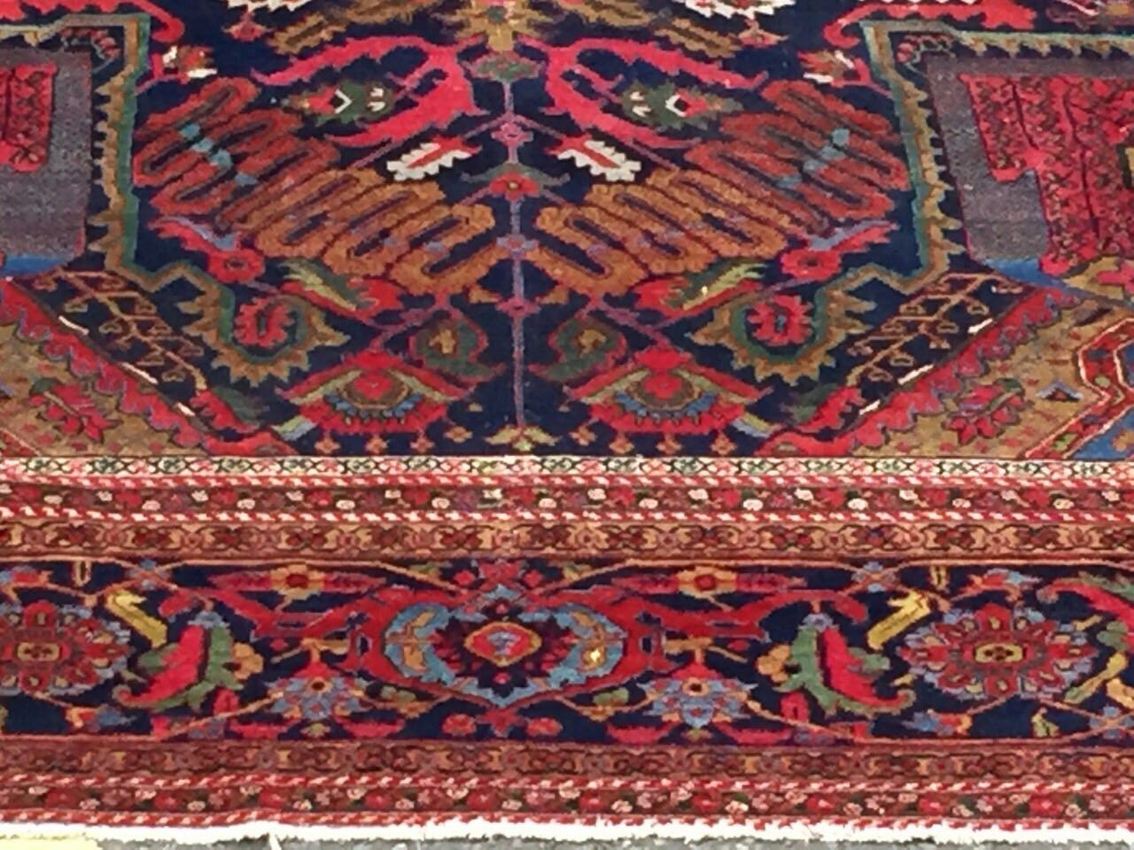 large antique Heriz carpet