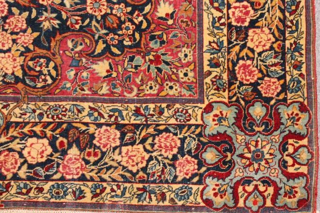 Antique Kashan rug