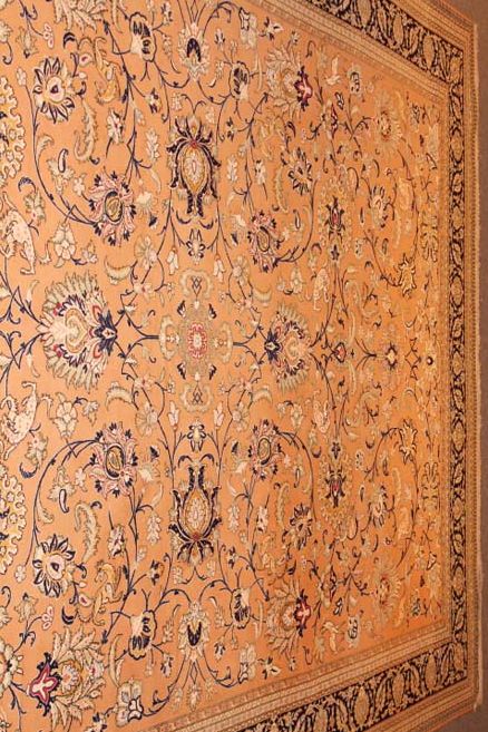 Antique Qom carpet