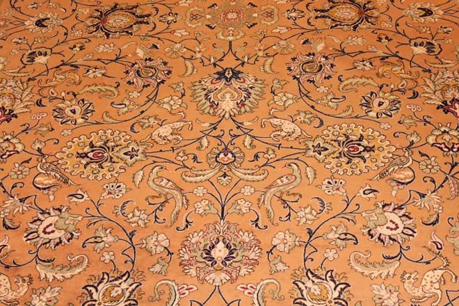 Antique Qom carpet