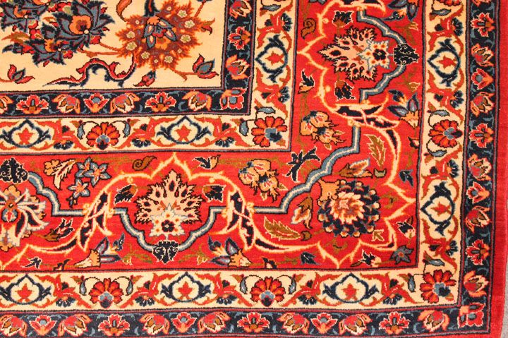 Antique Isfahan carpet