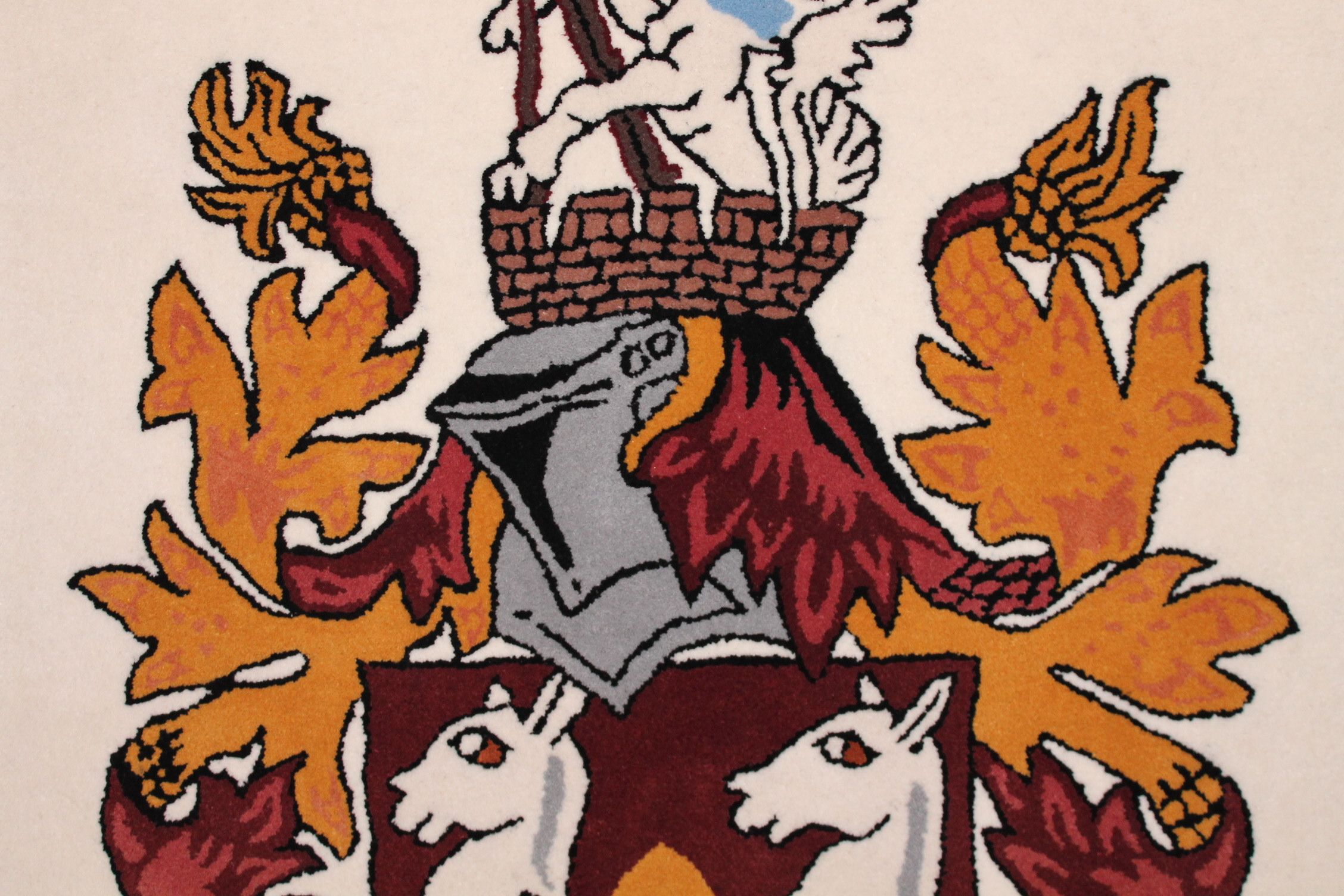 Heslemere coat of arms rug