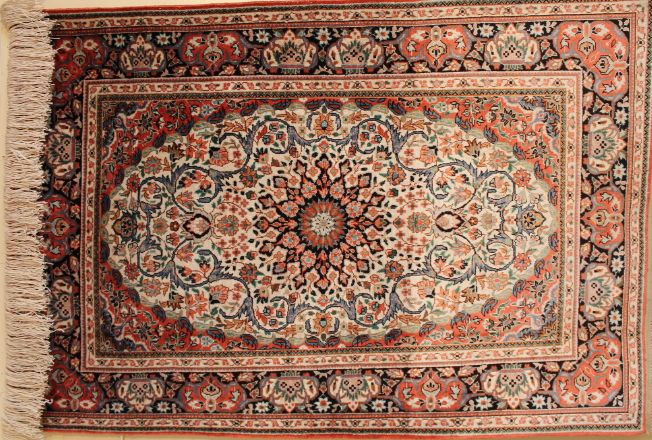Silk Qom rug