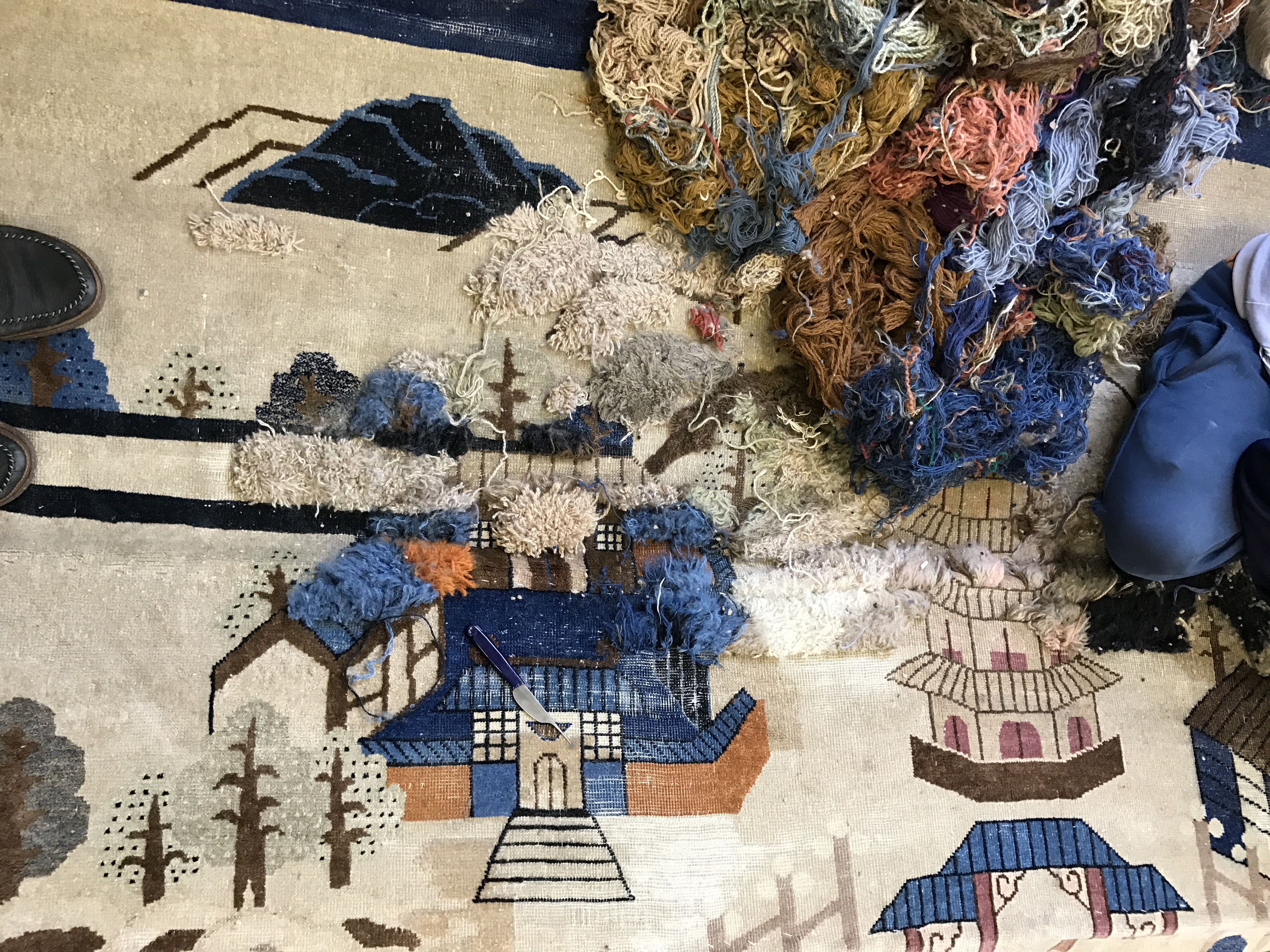 Antique Chinese carpet