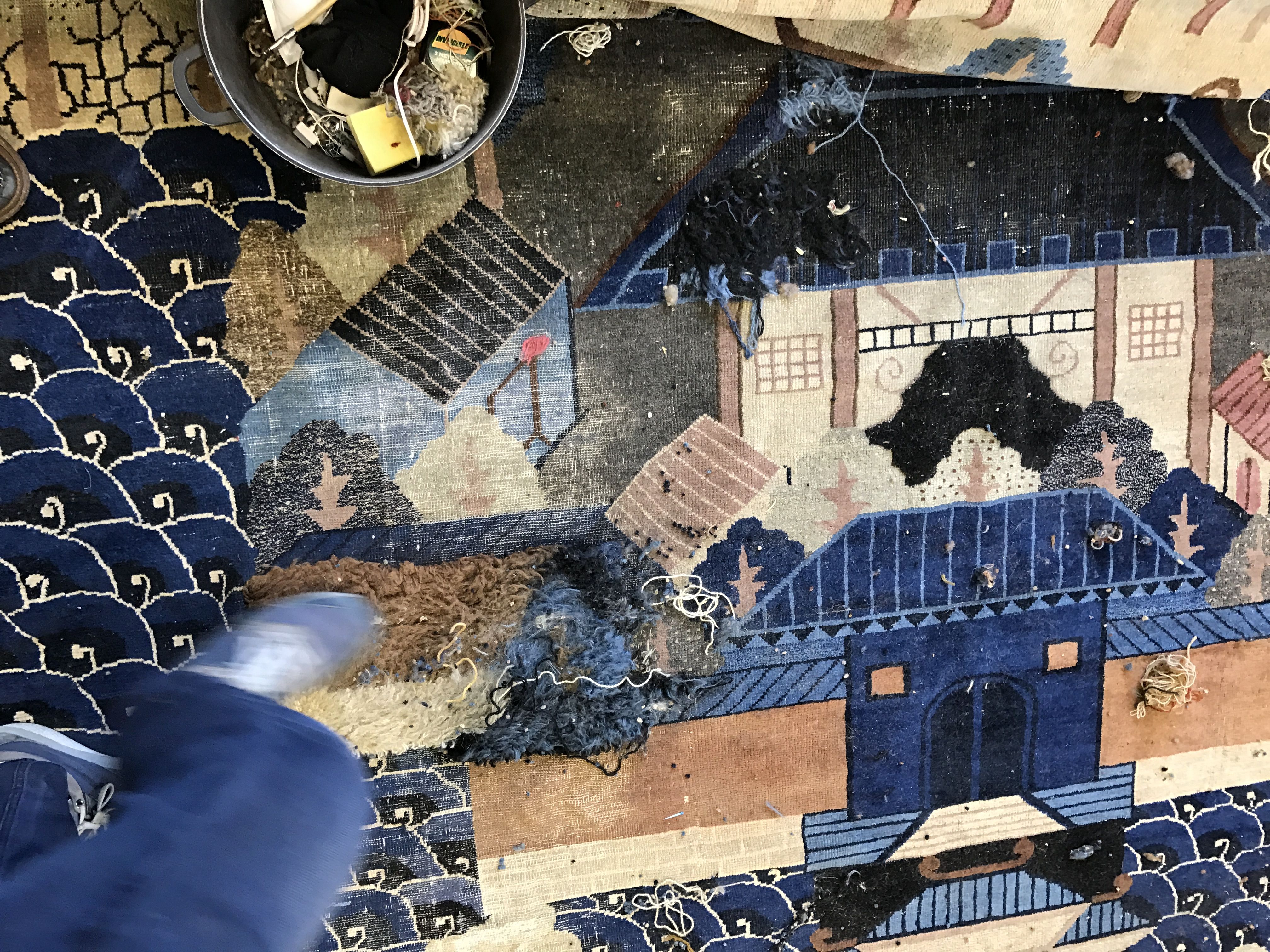 Antique Chinese carpet