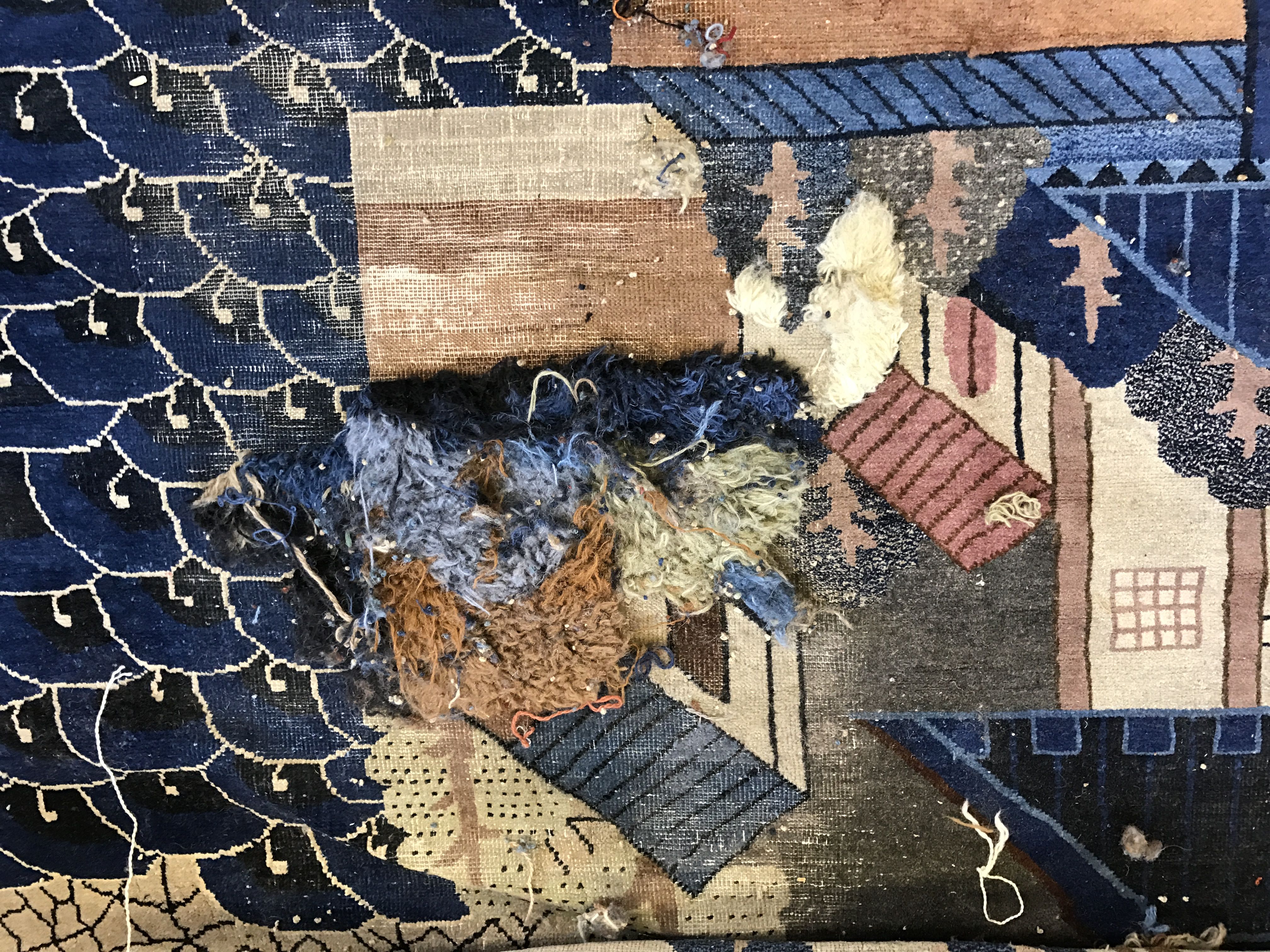 Antique Chinese carpet