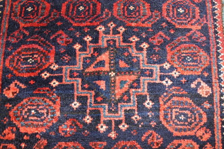 Antique Baluch bag face