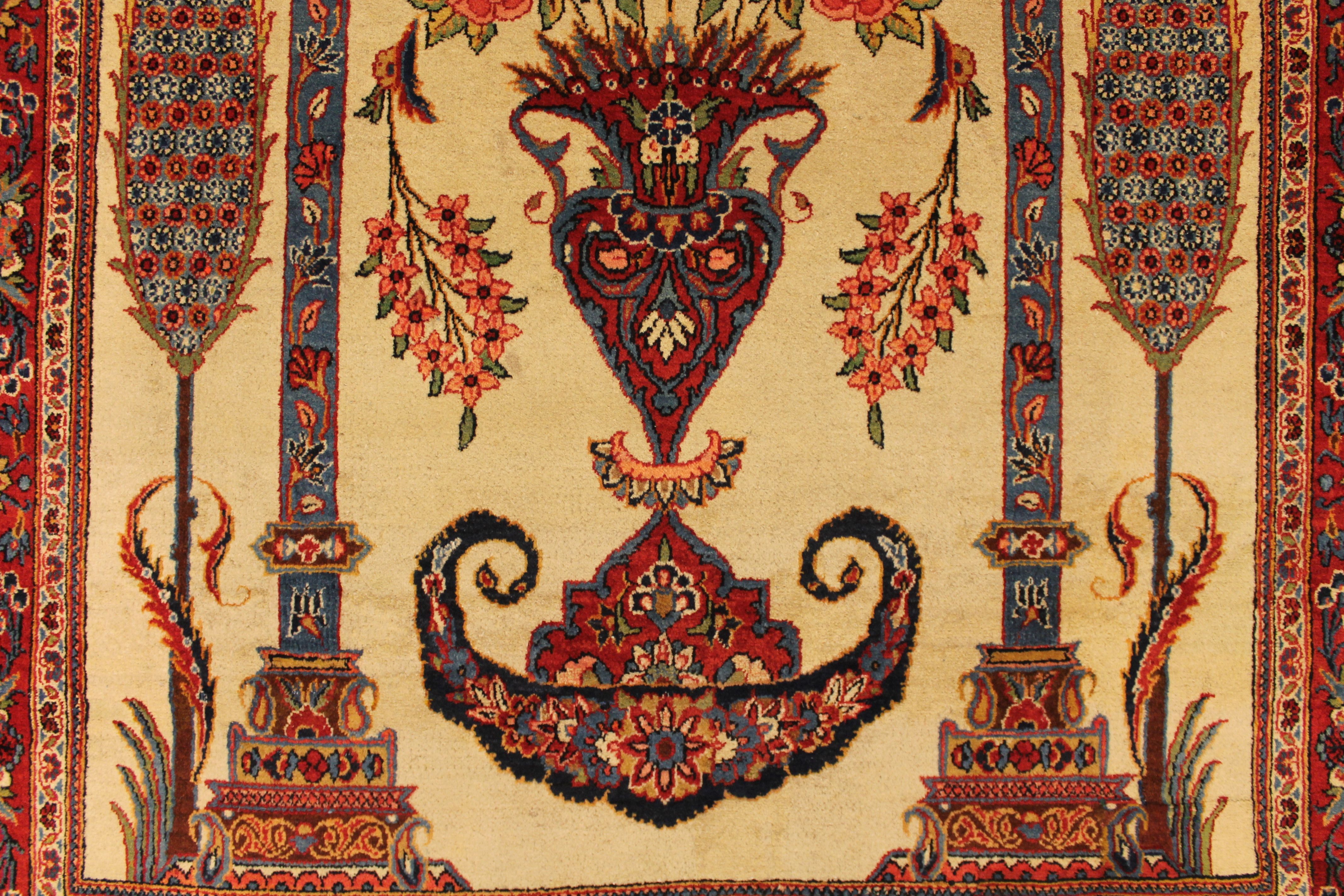 Antique Kashan rug