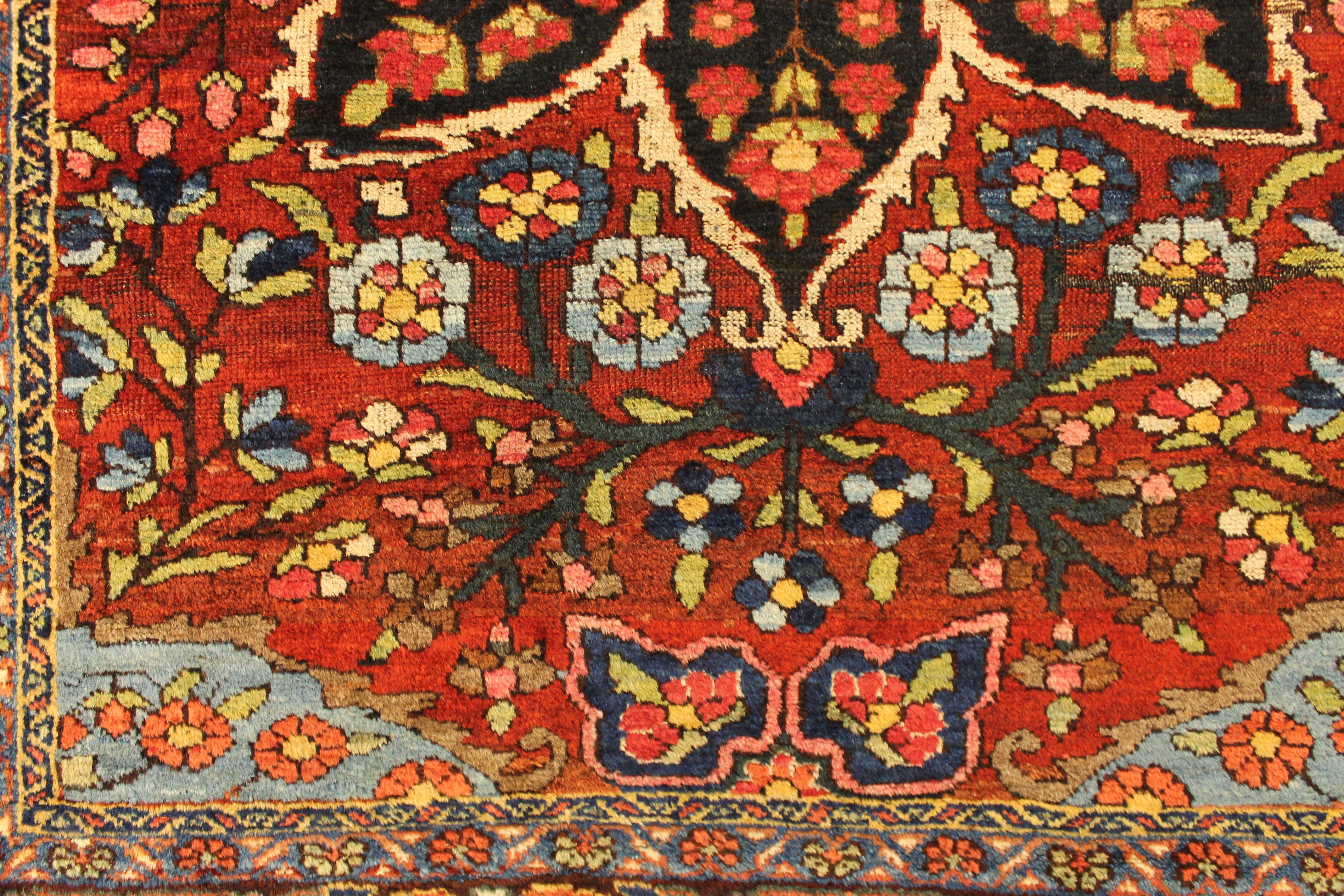 Antique Khamseh carpet