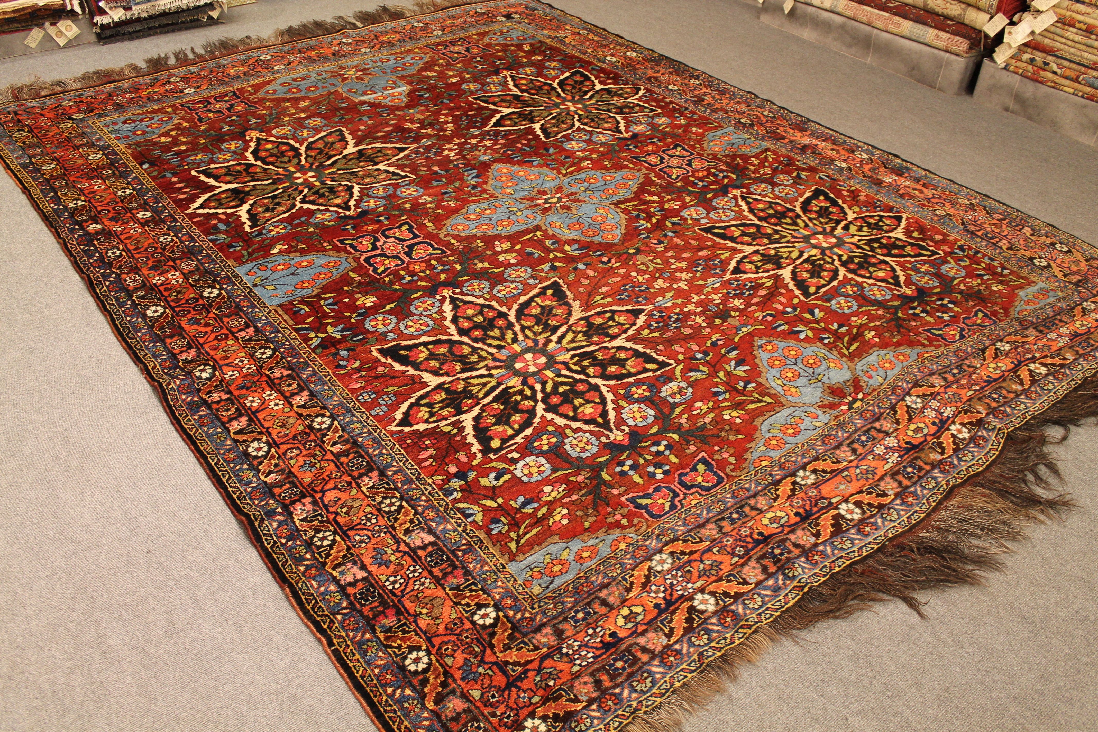 Antique Khamseh carpet