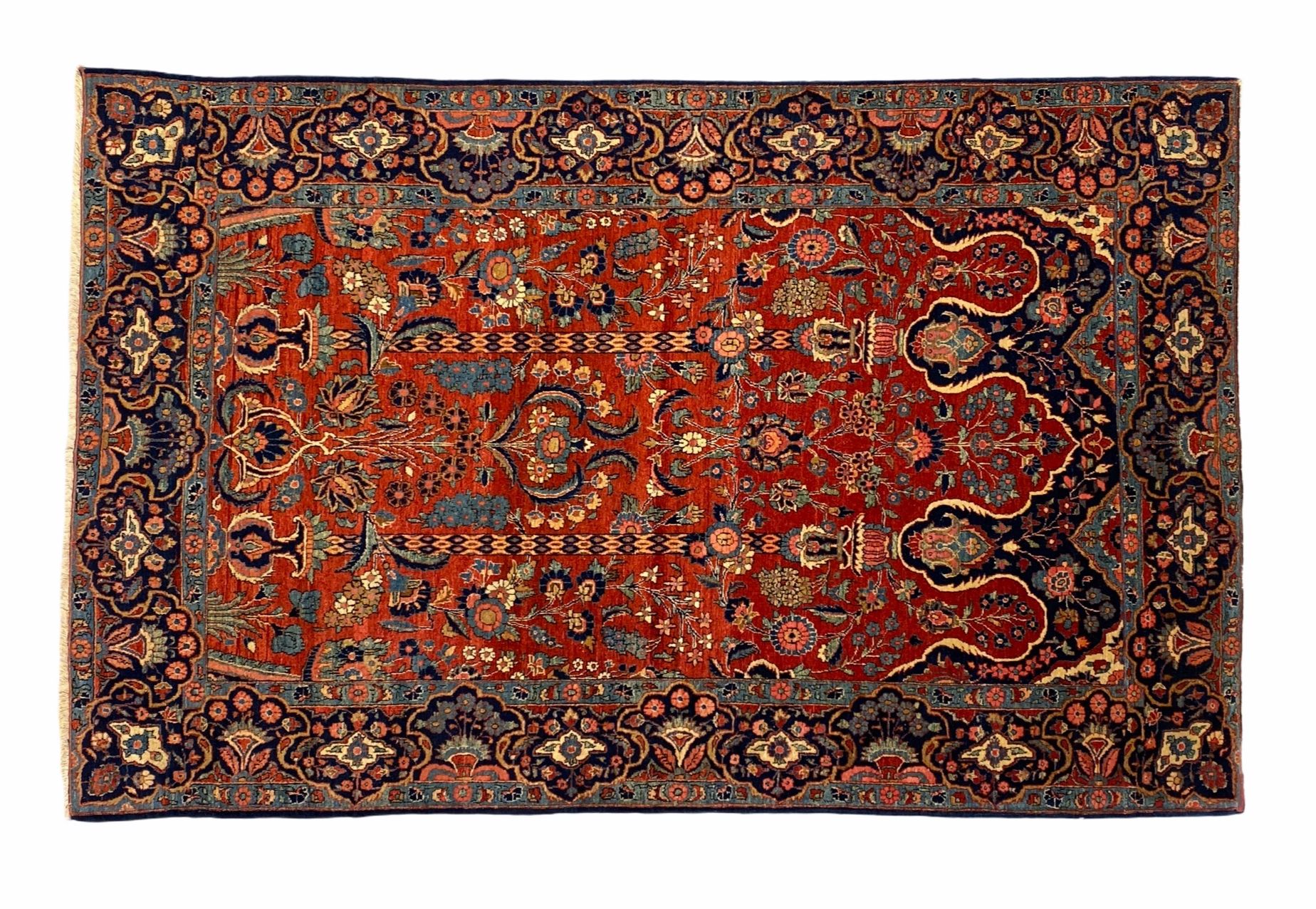 Antique Kashan rug