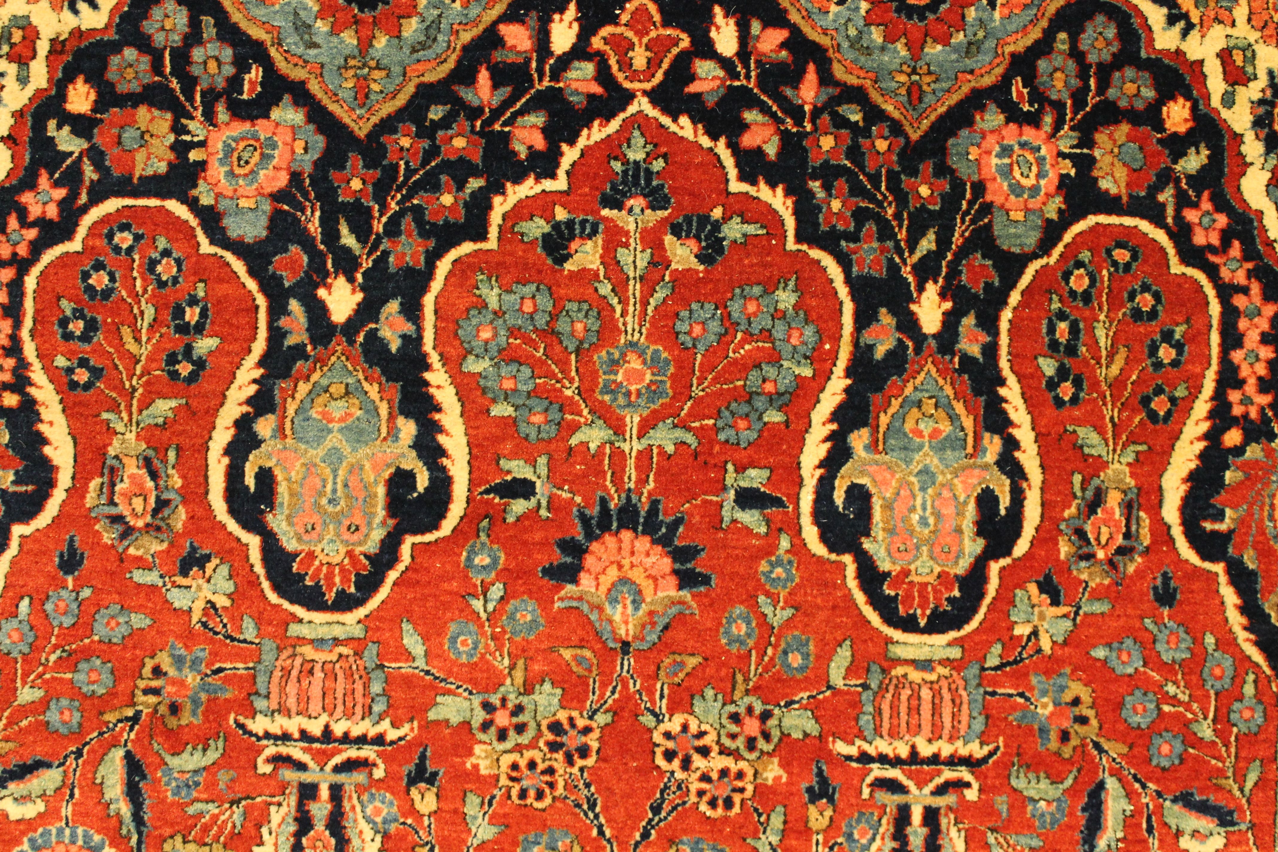 Antique Kashan rug