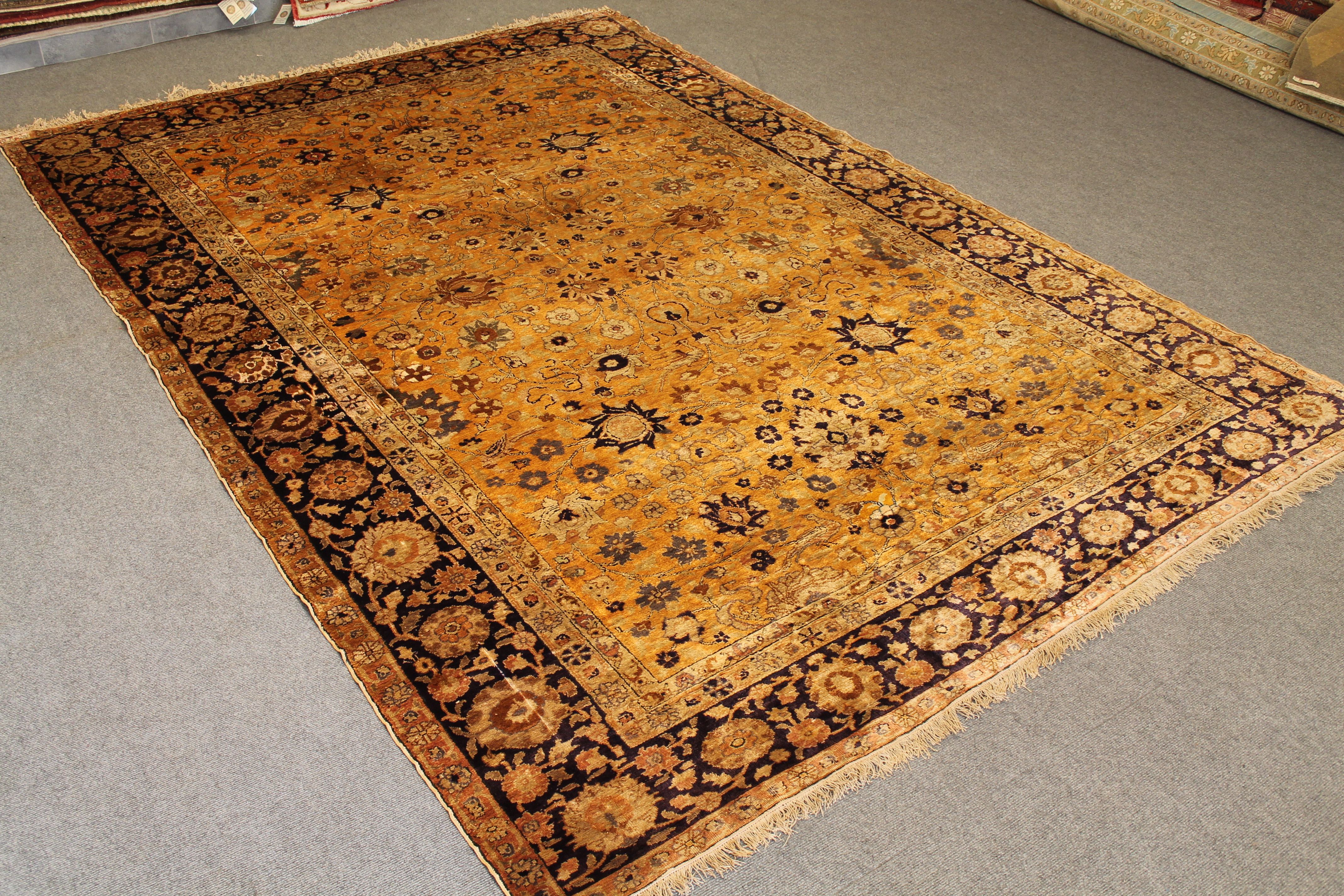Antique Silk Turkish rug