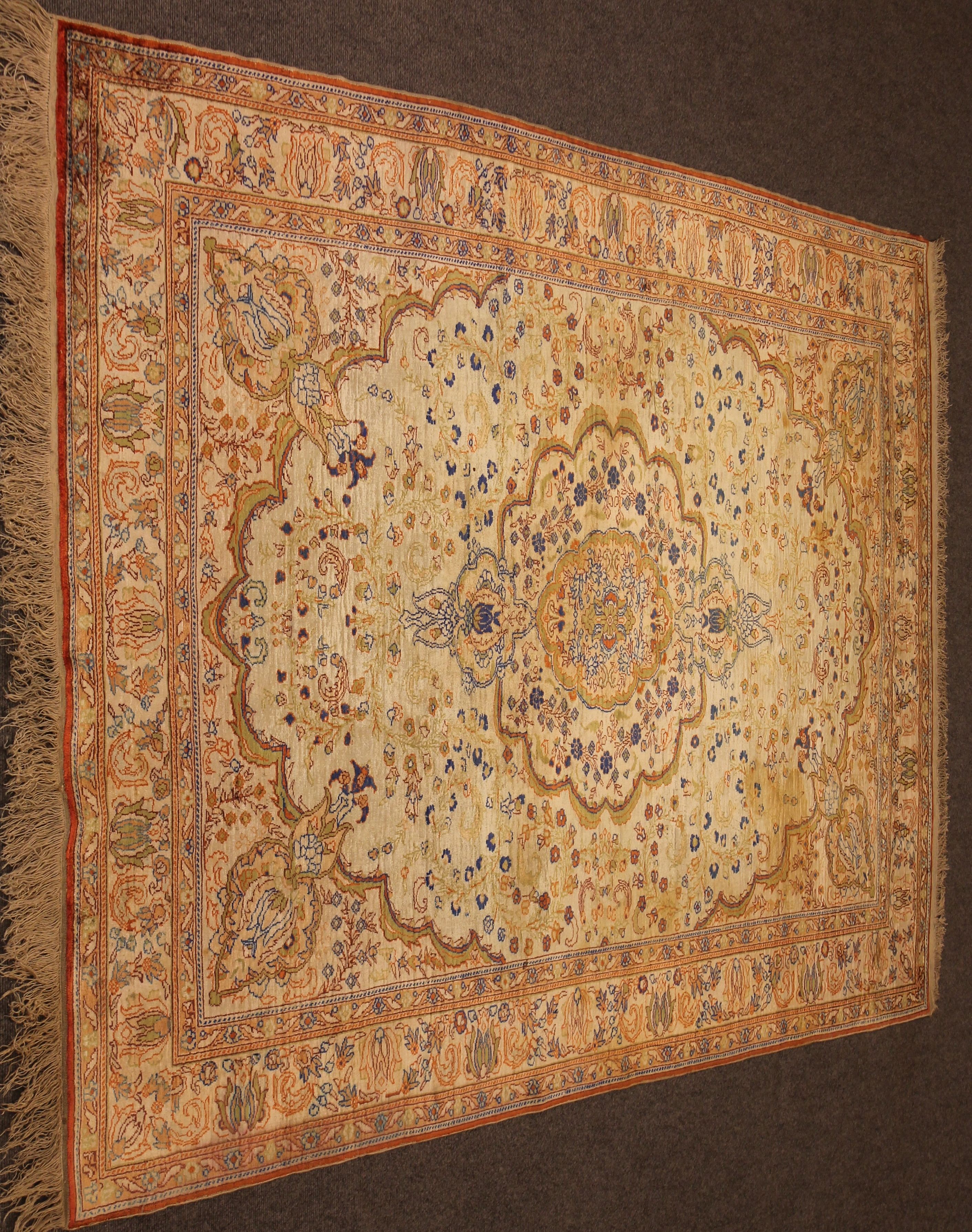 Turkish silk rug