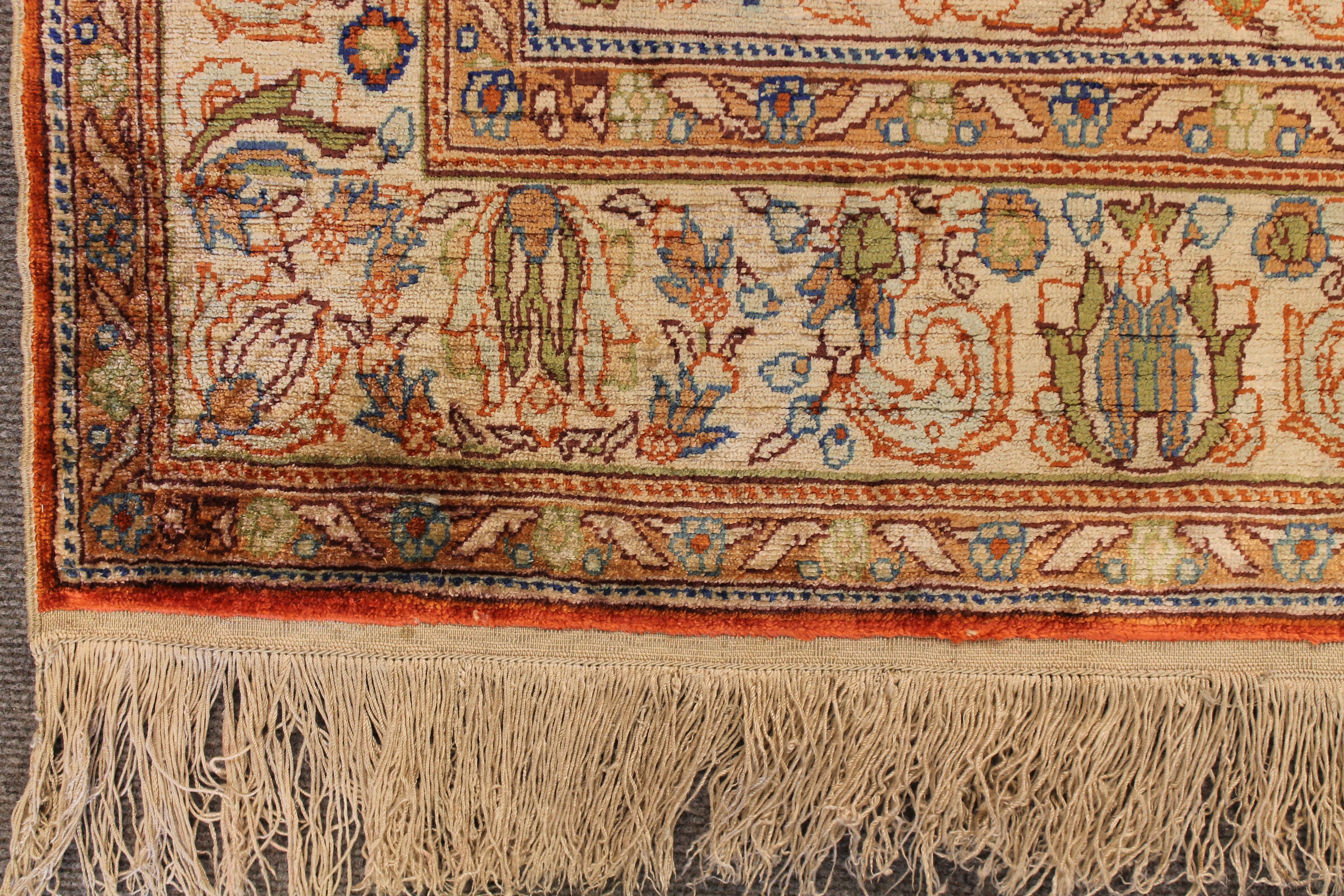 Turkish silk rug