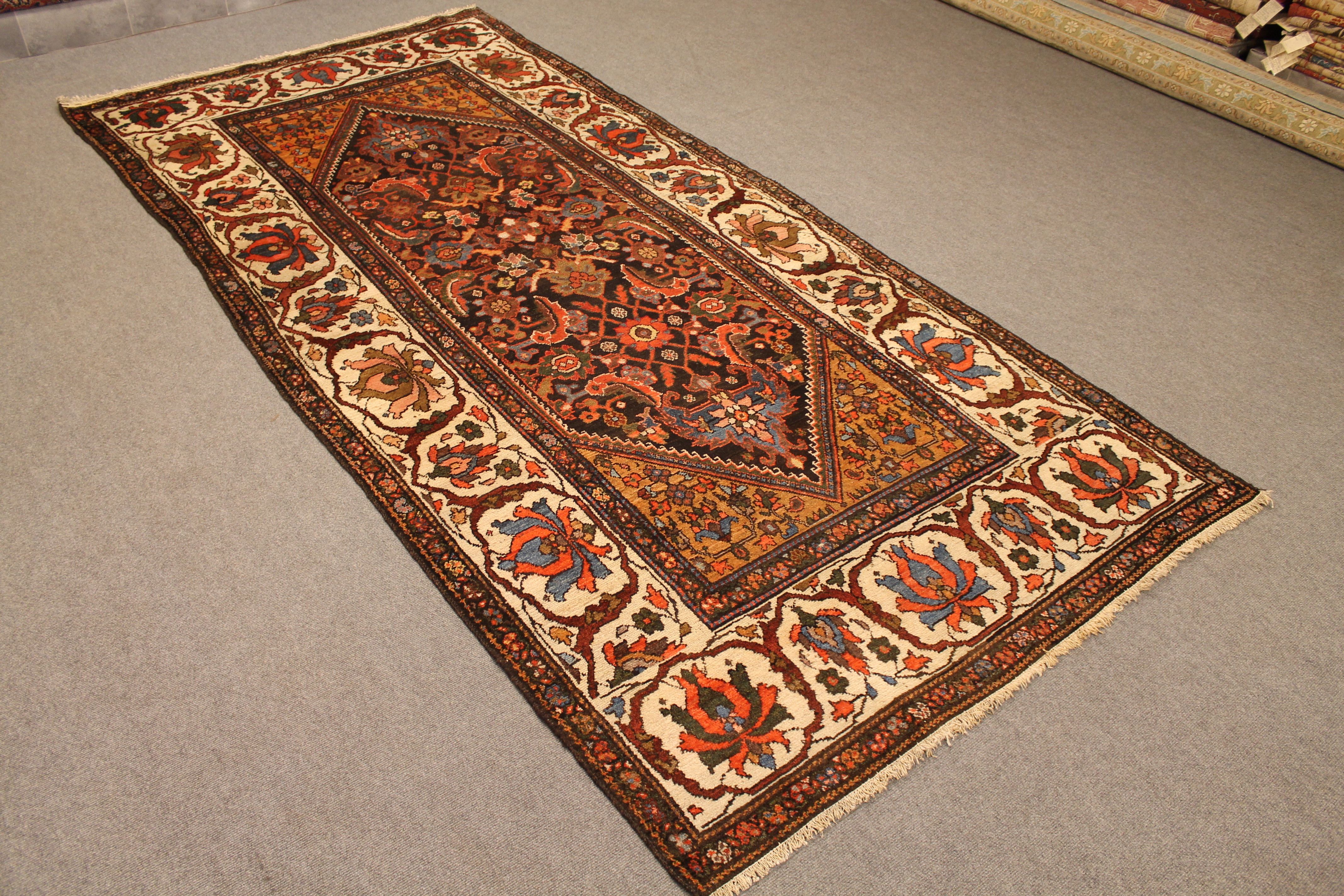 Antique Bakhtiar long rug