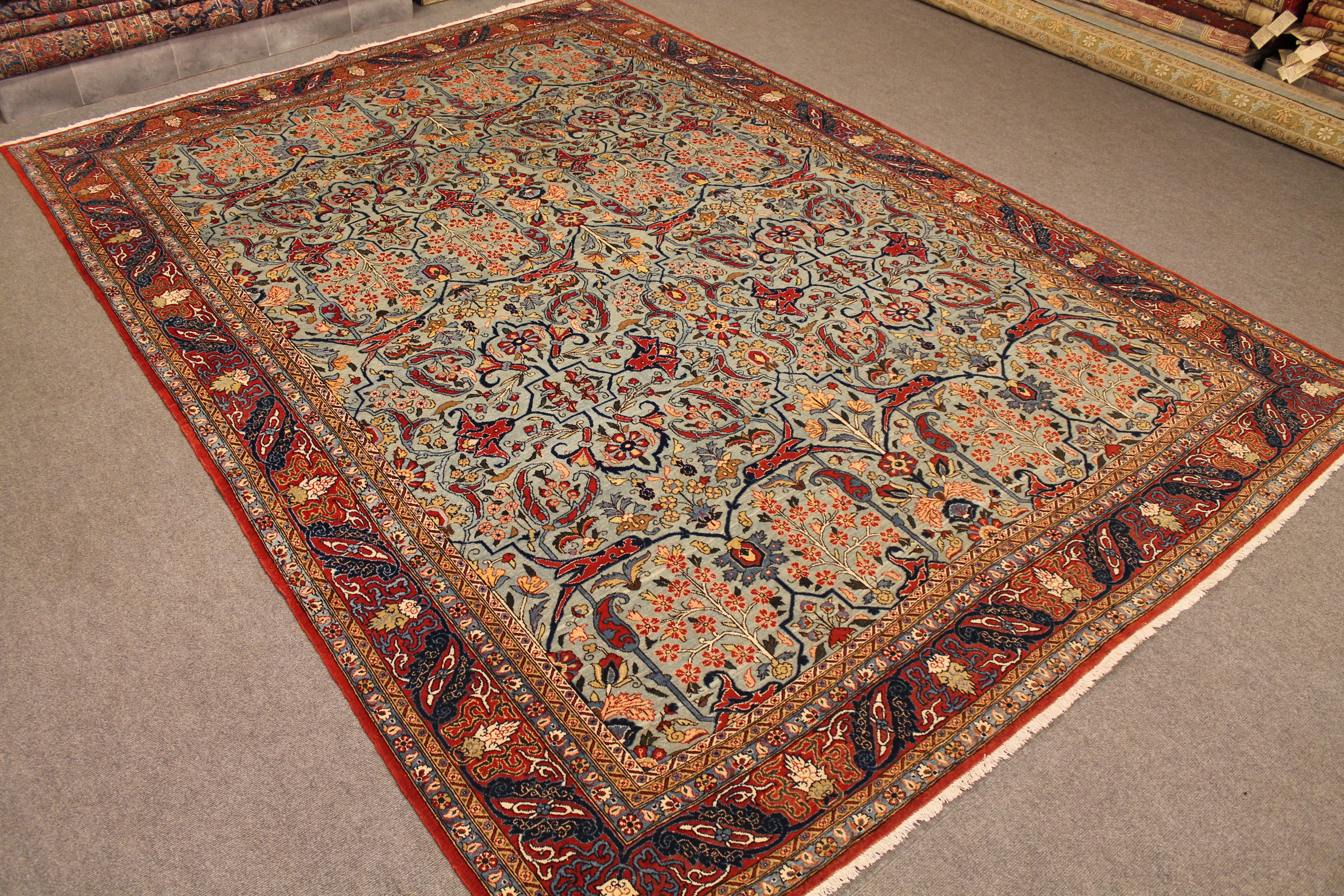Antique Qom carpet