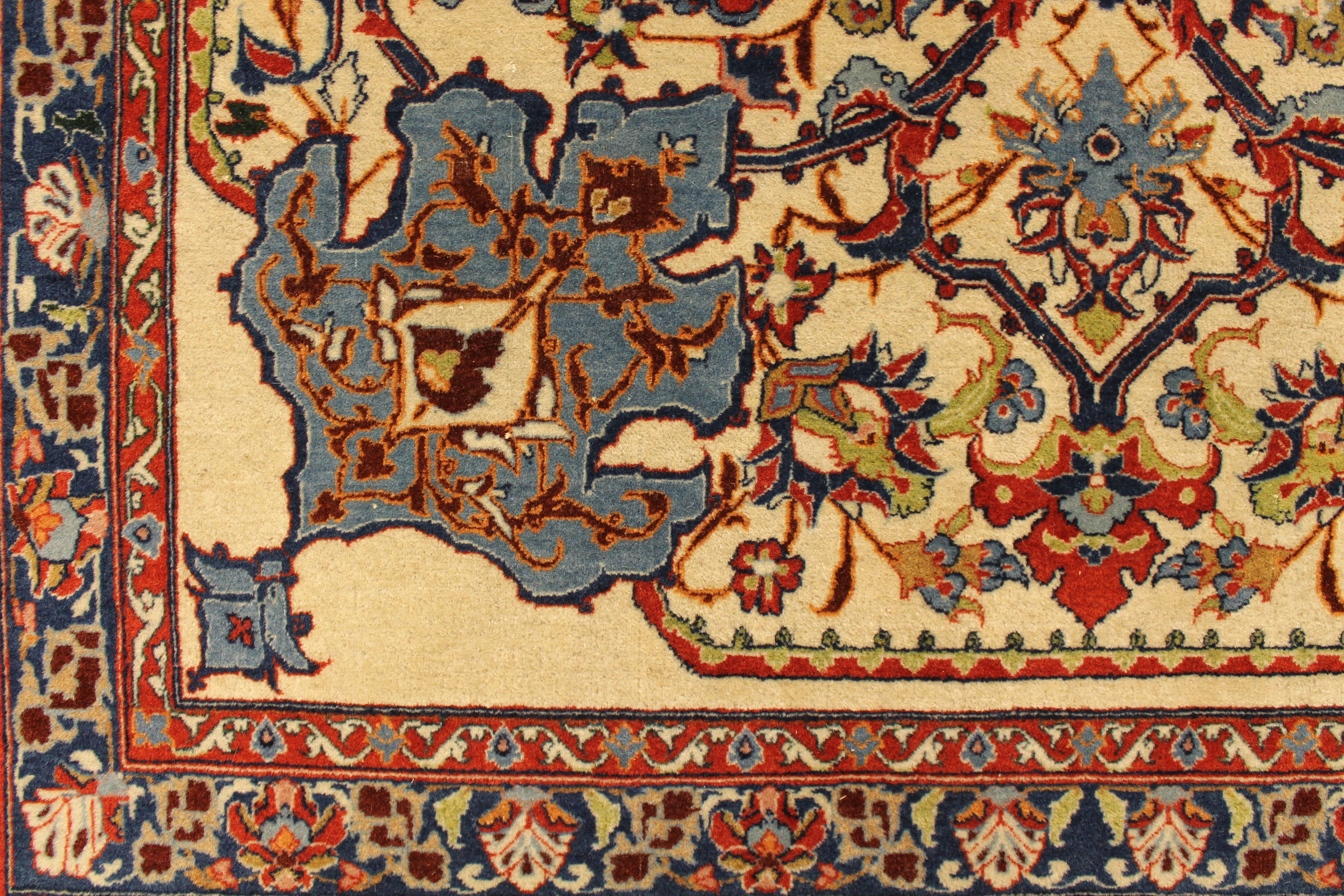 Antique Isfahan rug