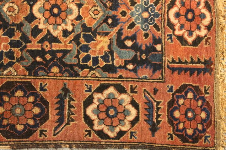 Antique rare Baluch rug