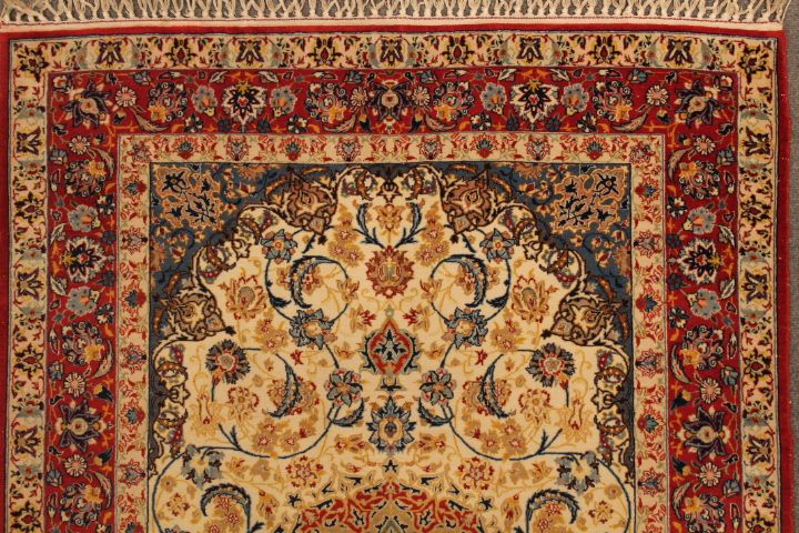 Antique Isfahan rug