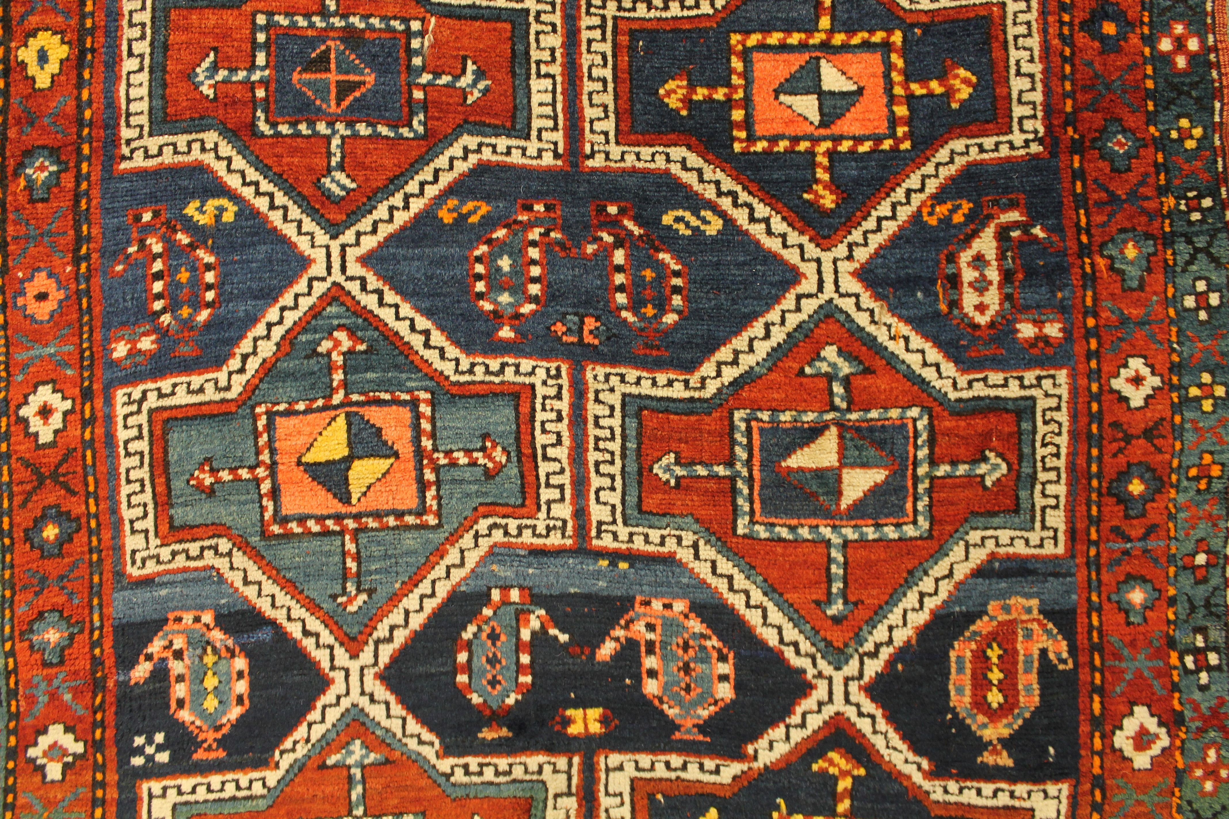 Antique Kazak rug